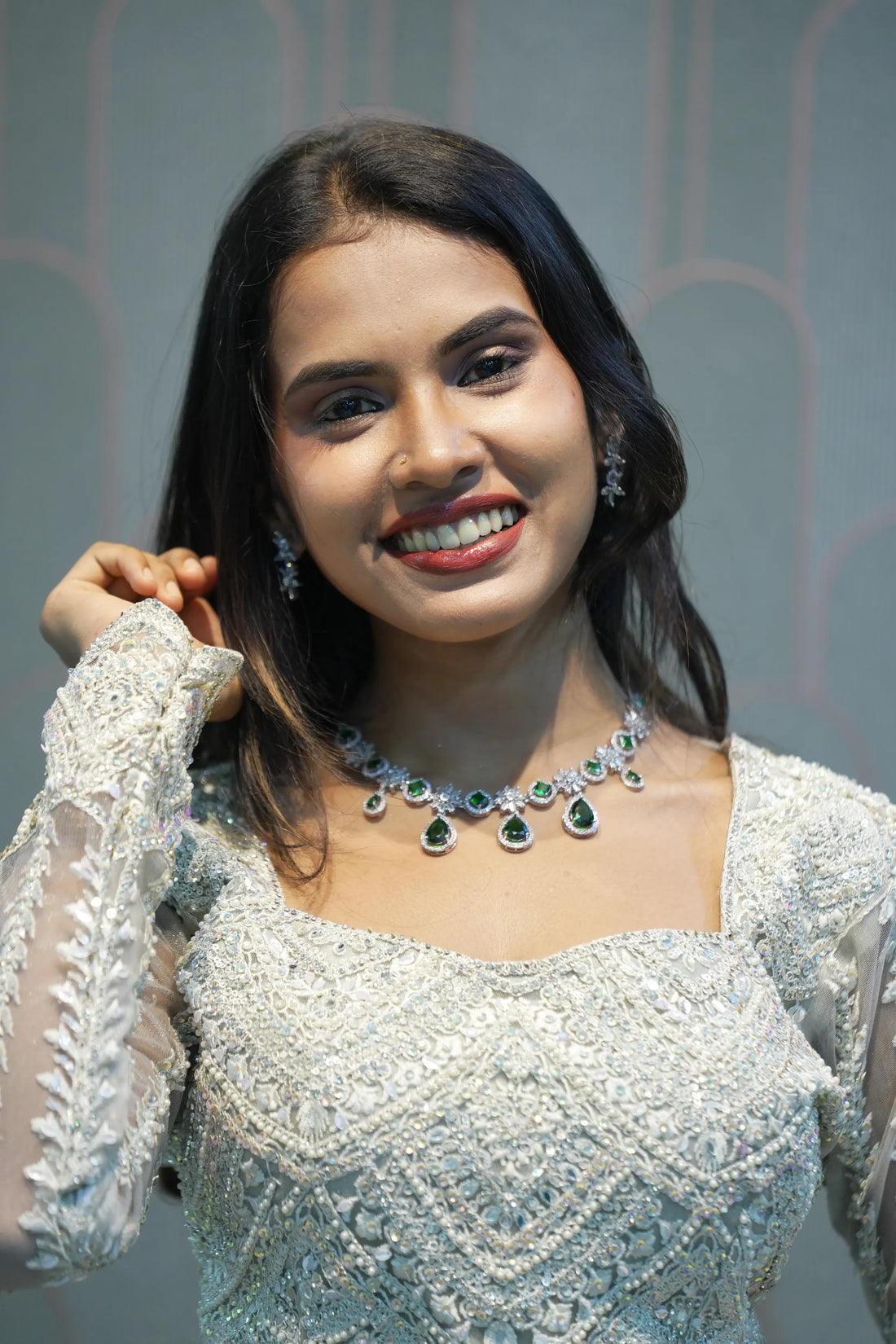 Wedding Dress Rental in Thrissur:  White Crop Top Bridal Style
