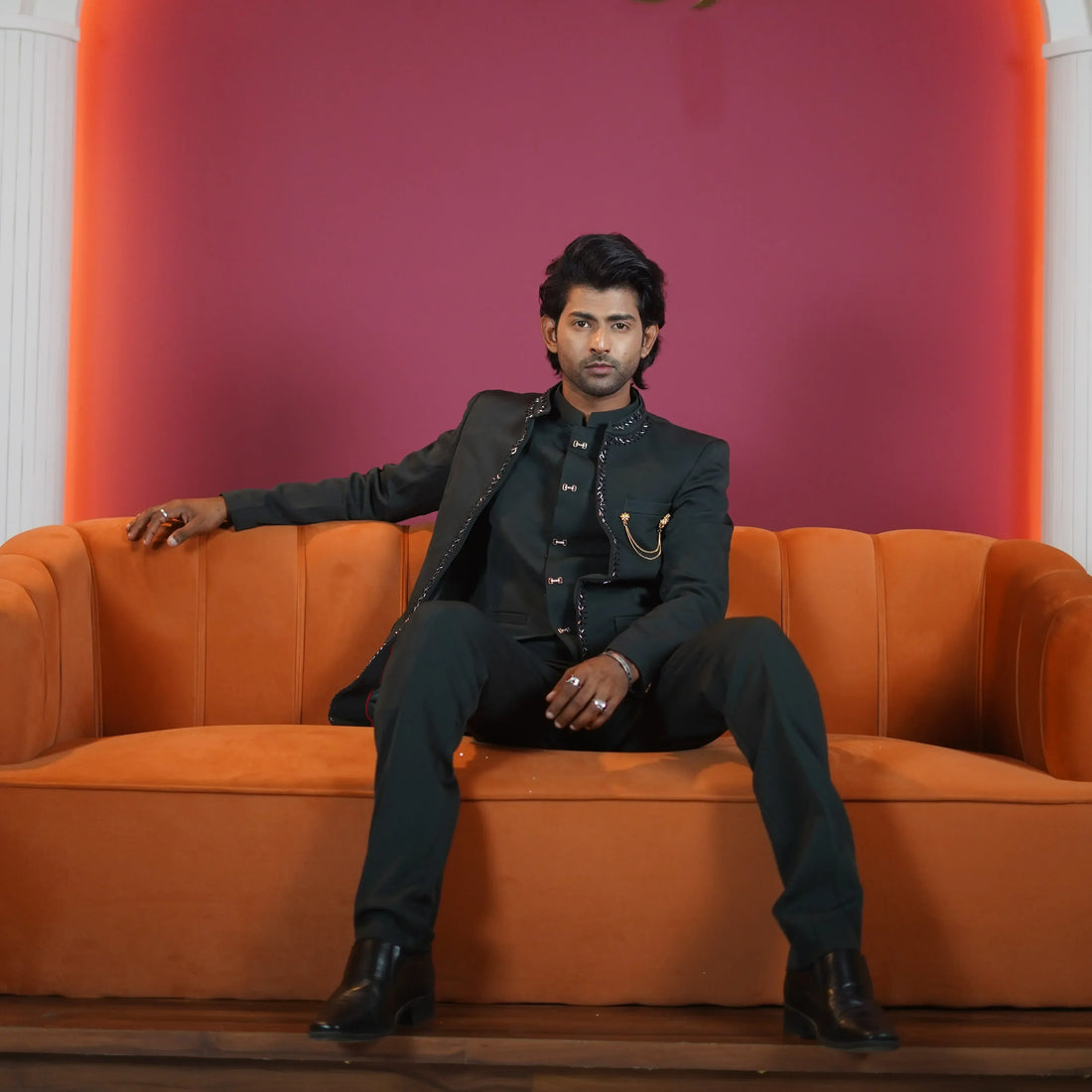 Groom tuxedo rental in Kollam – stylish groom suit at Posh Wedding Rental Kerala