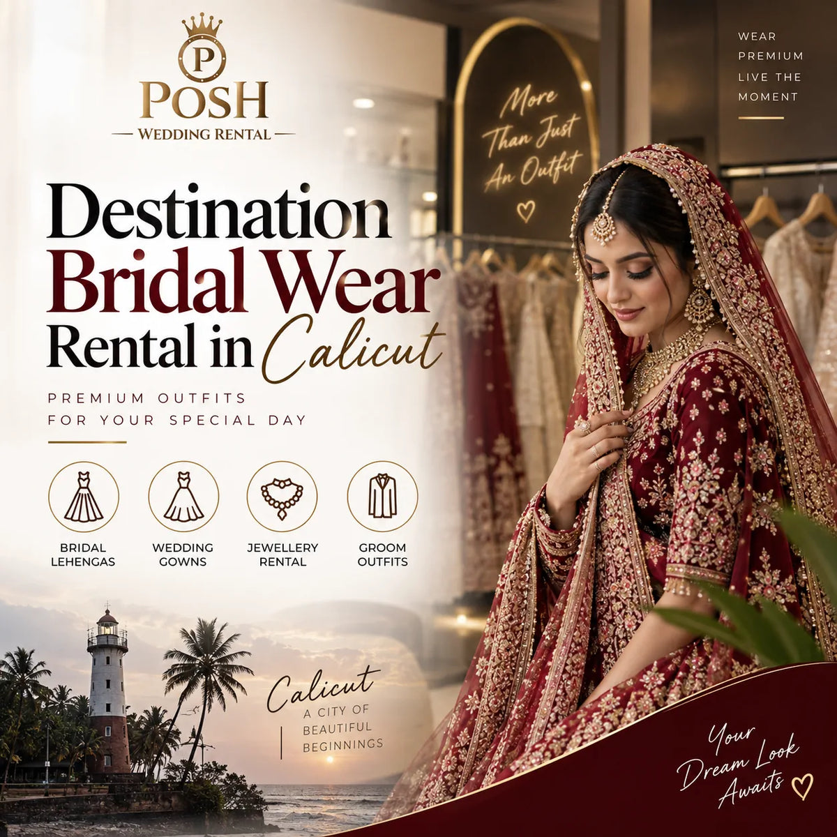 Destination Bridal Wear Rentals in Calicut