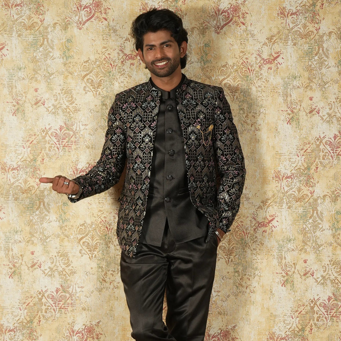 Open Jodhpuri Suit for Groom in Kochi – Trendy Royal Look on Rent