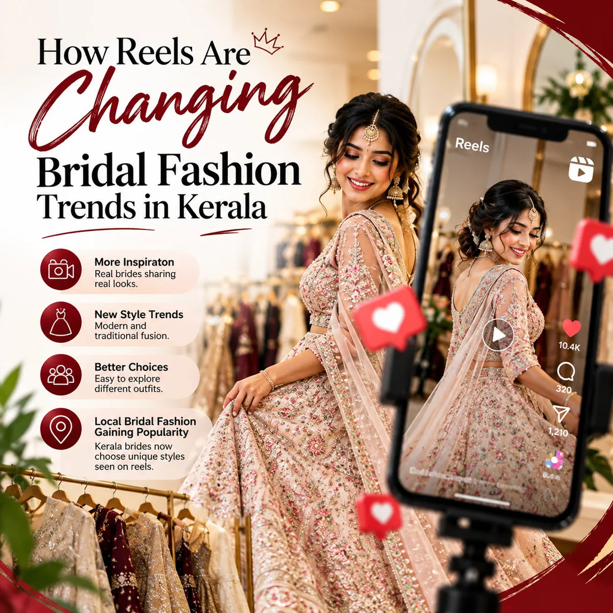 How Reels Are Changing Bridal Fashion Trends in Kerala