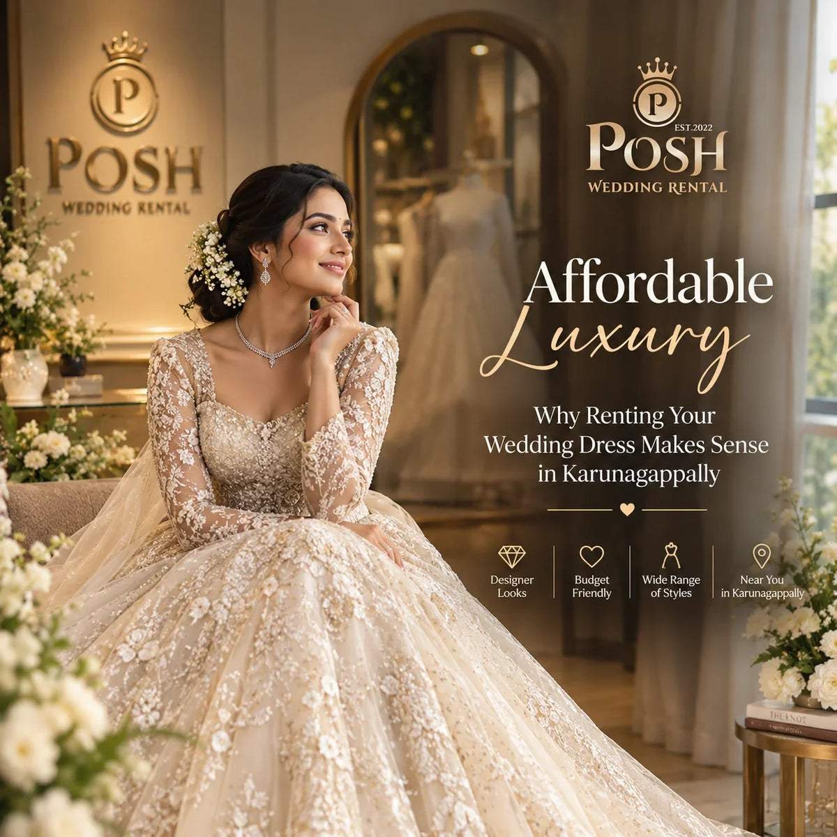 Affordable Luxury: Why Renting Your Wedding Dress Makes Sense in Karunagappally