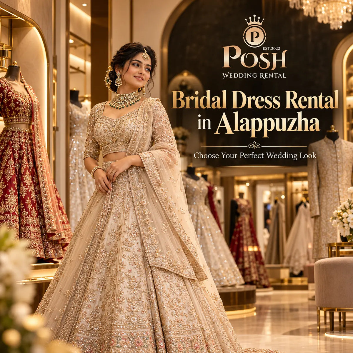 Bridal Dress Rental in Alappuzha: Choosing the Right Wedding Look