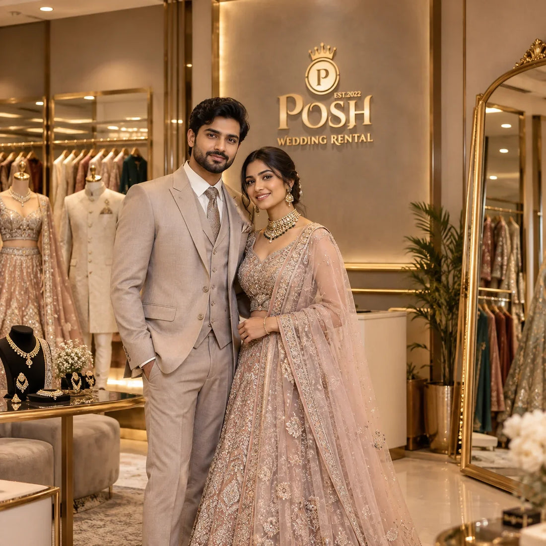 Wedding Outfit Rental for Couples: Coordinating Your Bridal Looks