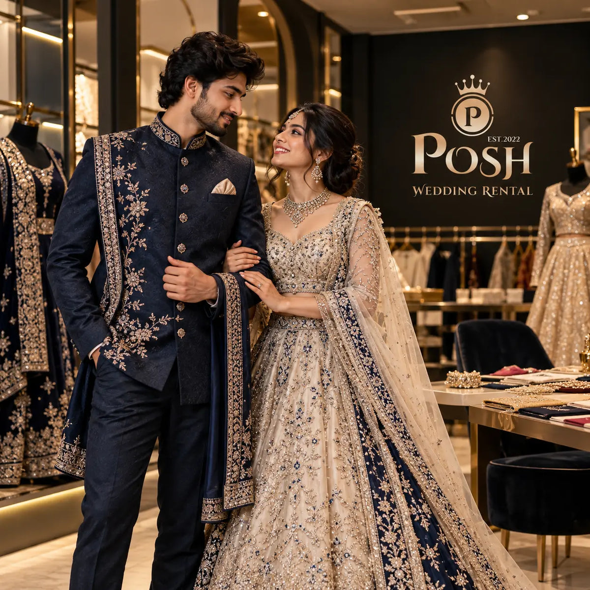 Customized Wedding Dress and Groom Suit: Creating a Coordinated Couple's Look