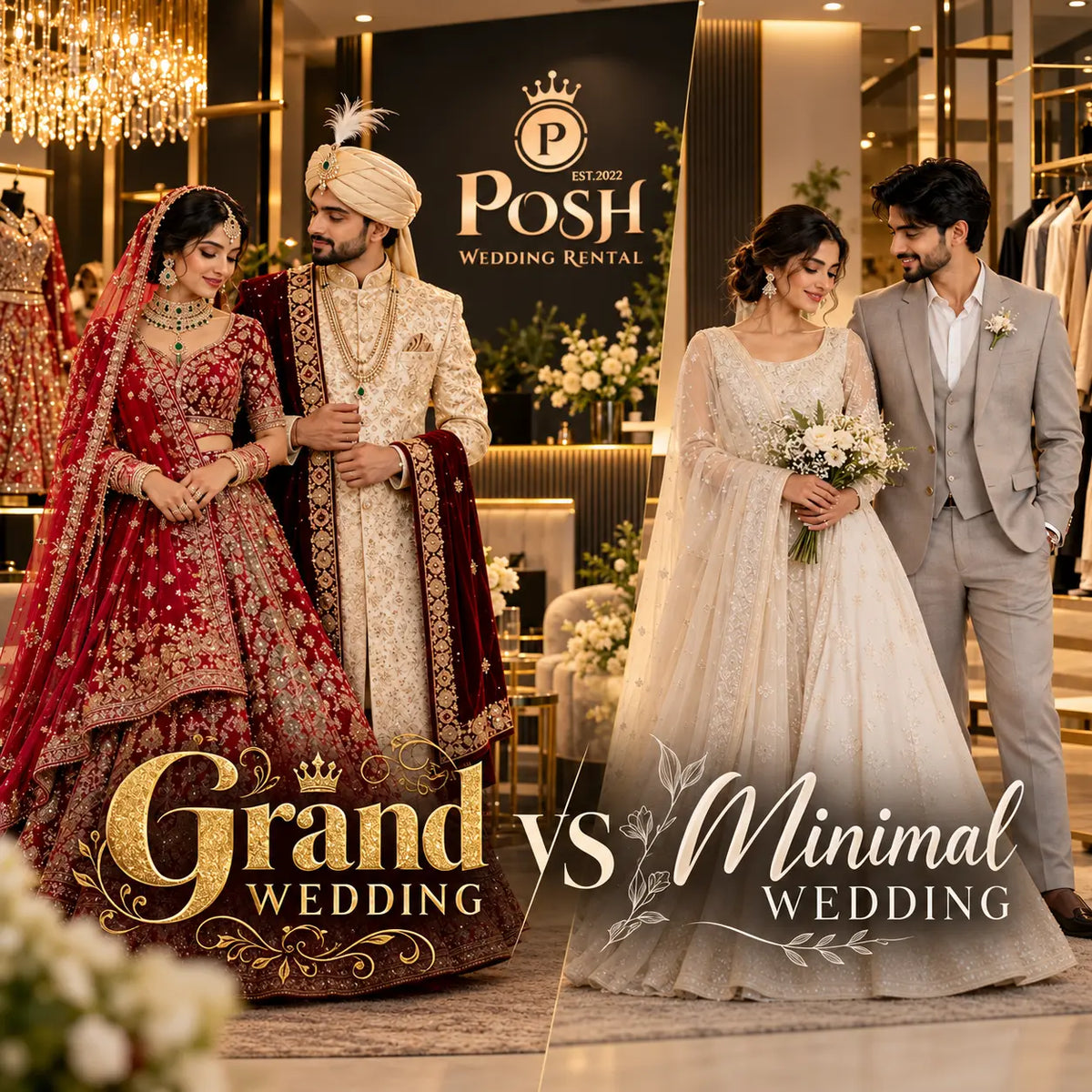 Grand Wedding vs Minimal Wedding: Which Fashion Trend Is Winning?