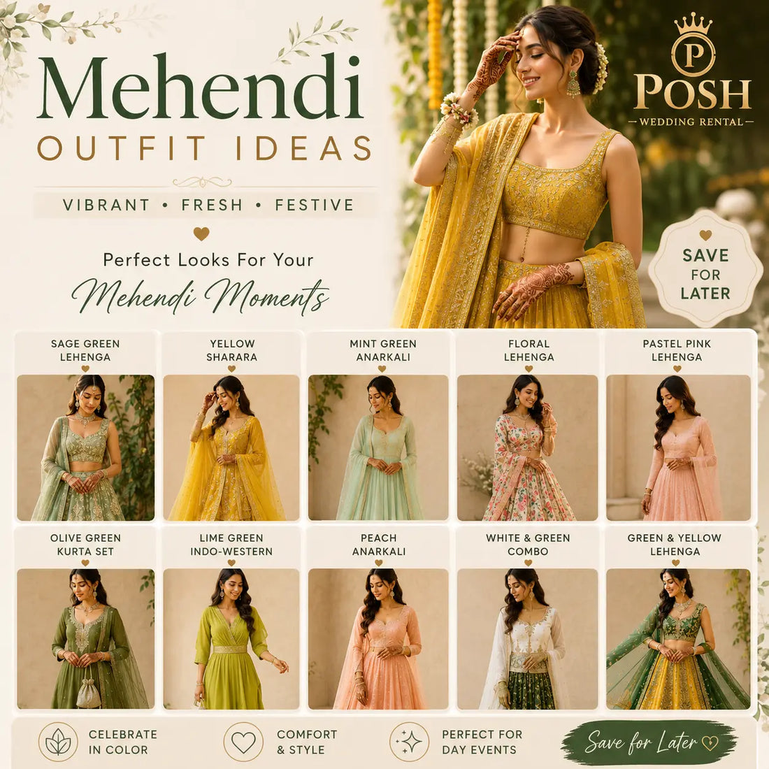 Best Rental Outfits for Mehendi, Sangeet & Pre-Wedding Functions