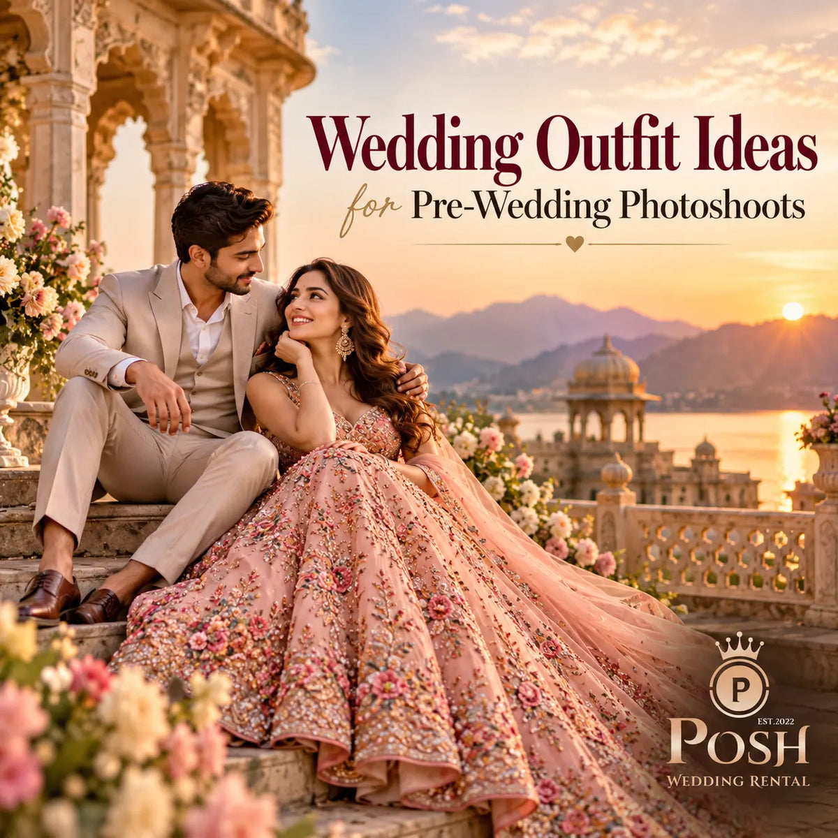 Wedding Outfit Ideas for Pre-Wedding Photoshoots