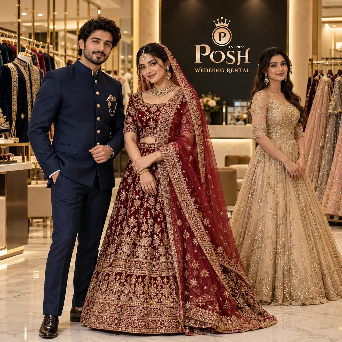 Wedding Dress Rental in Edappally: Bridal and Groom Styles to Explore