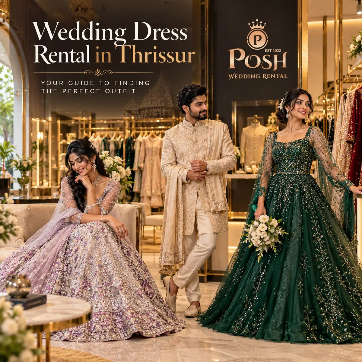 Wedding Dress Rental in Thrissur: Your Guide to Finding the Perfect Outfit