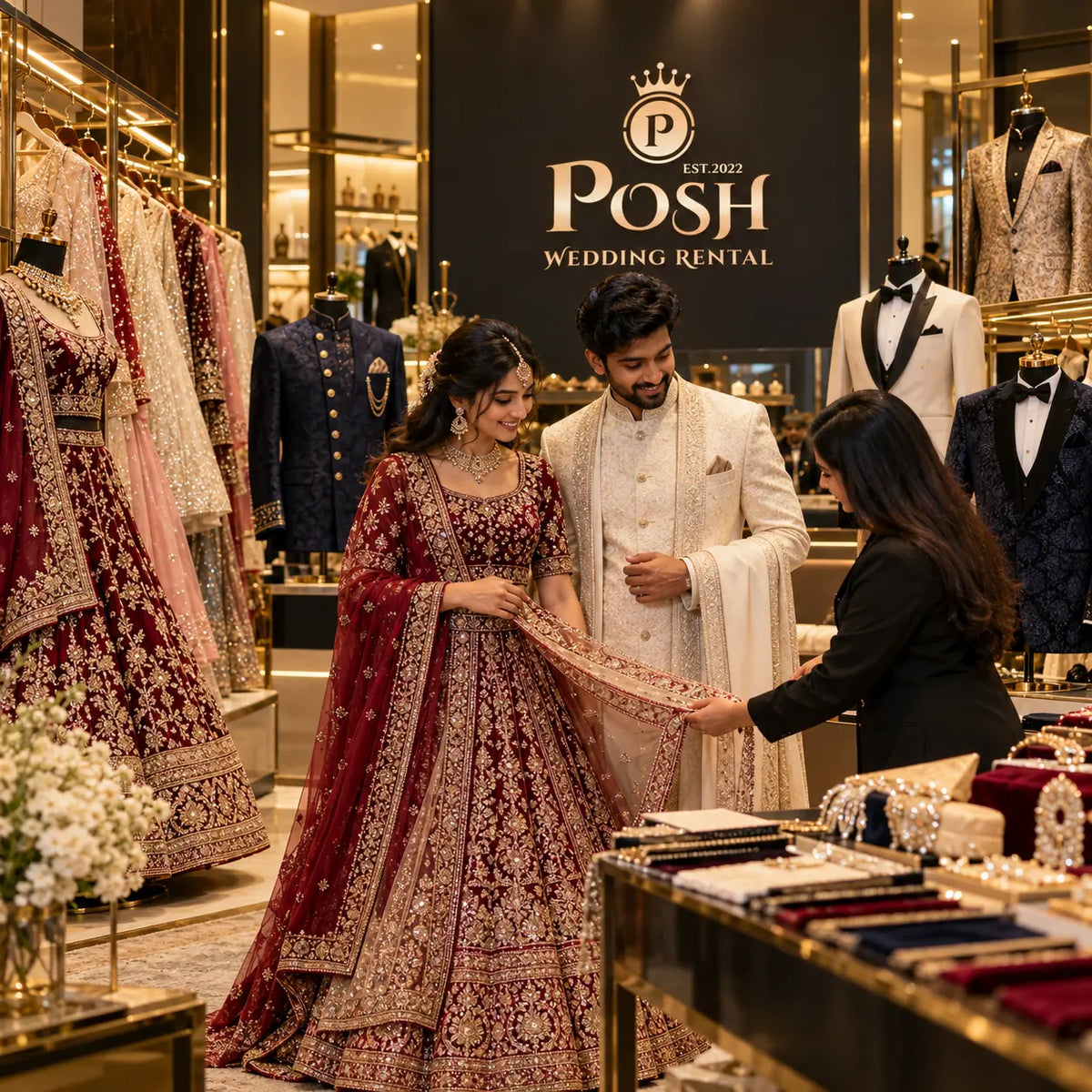 Wedding Outfit Rental in Kalpetta: A Guide for Brides and Grooms