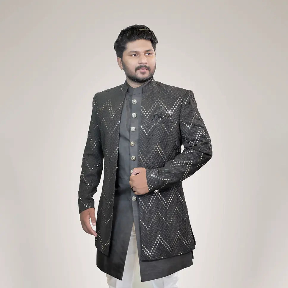 Indo-Western Groom Dress Rental in Kerala – Fusion Sherwanis, Achkans & More