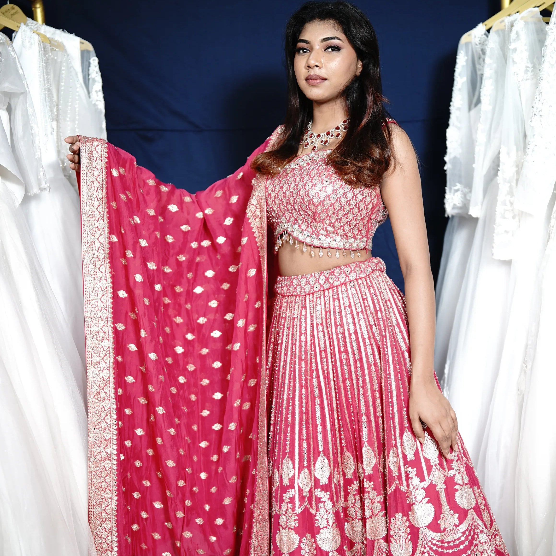 Rani Pink Bridal Lehenga