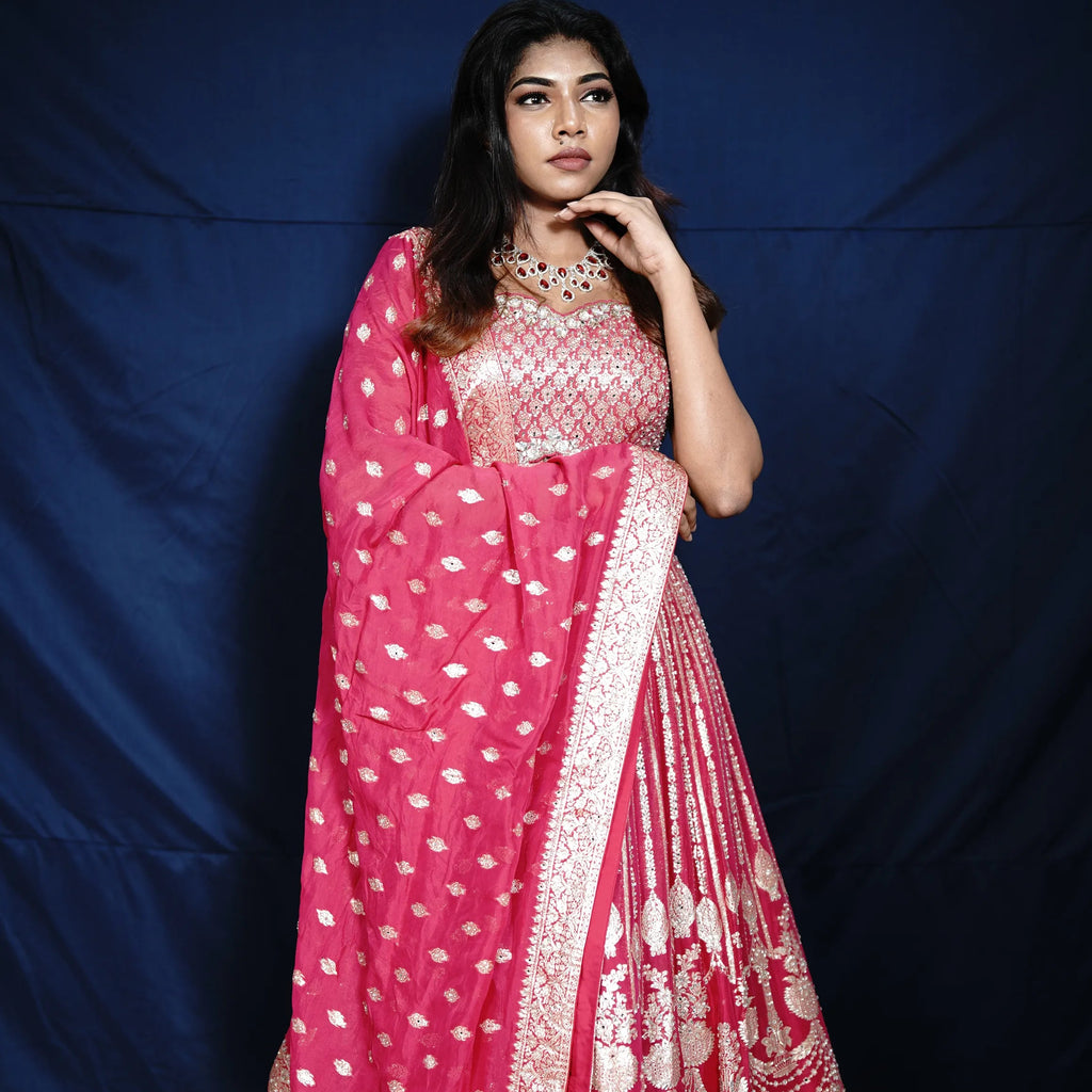 Rani Pink Bridal Lehenga