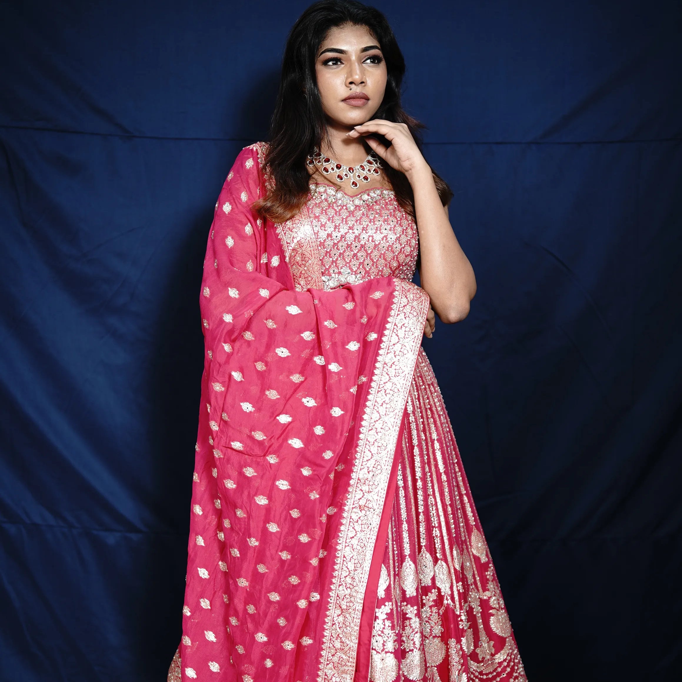 Rani Pink Bridal Lehenga