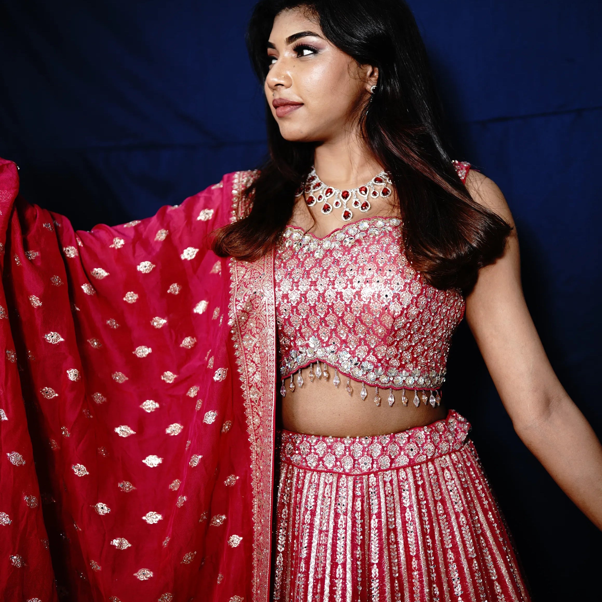 Rani Pink Bridal Lehenga