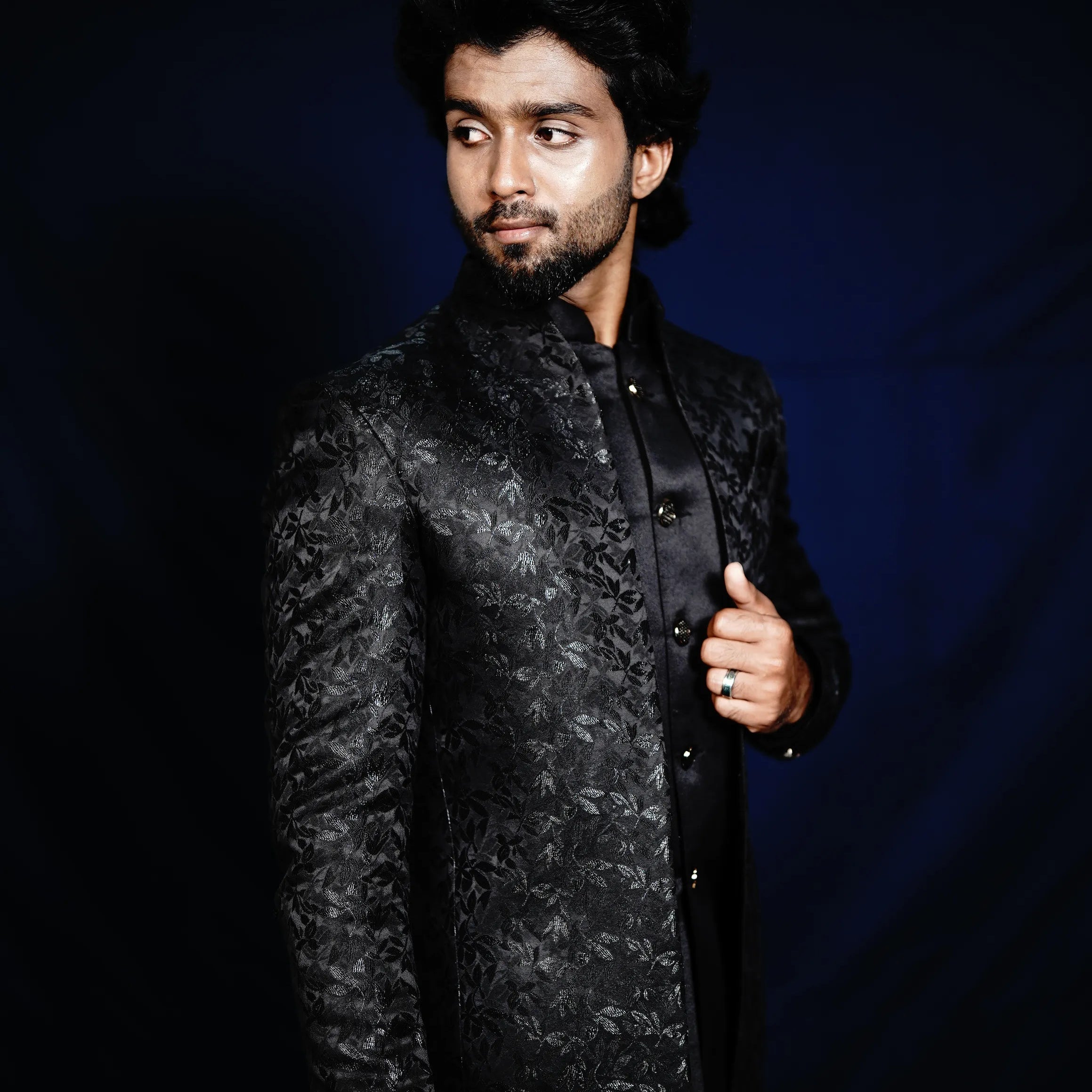 Black Wedding Designer Jodhpuri