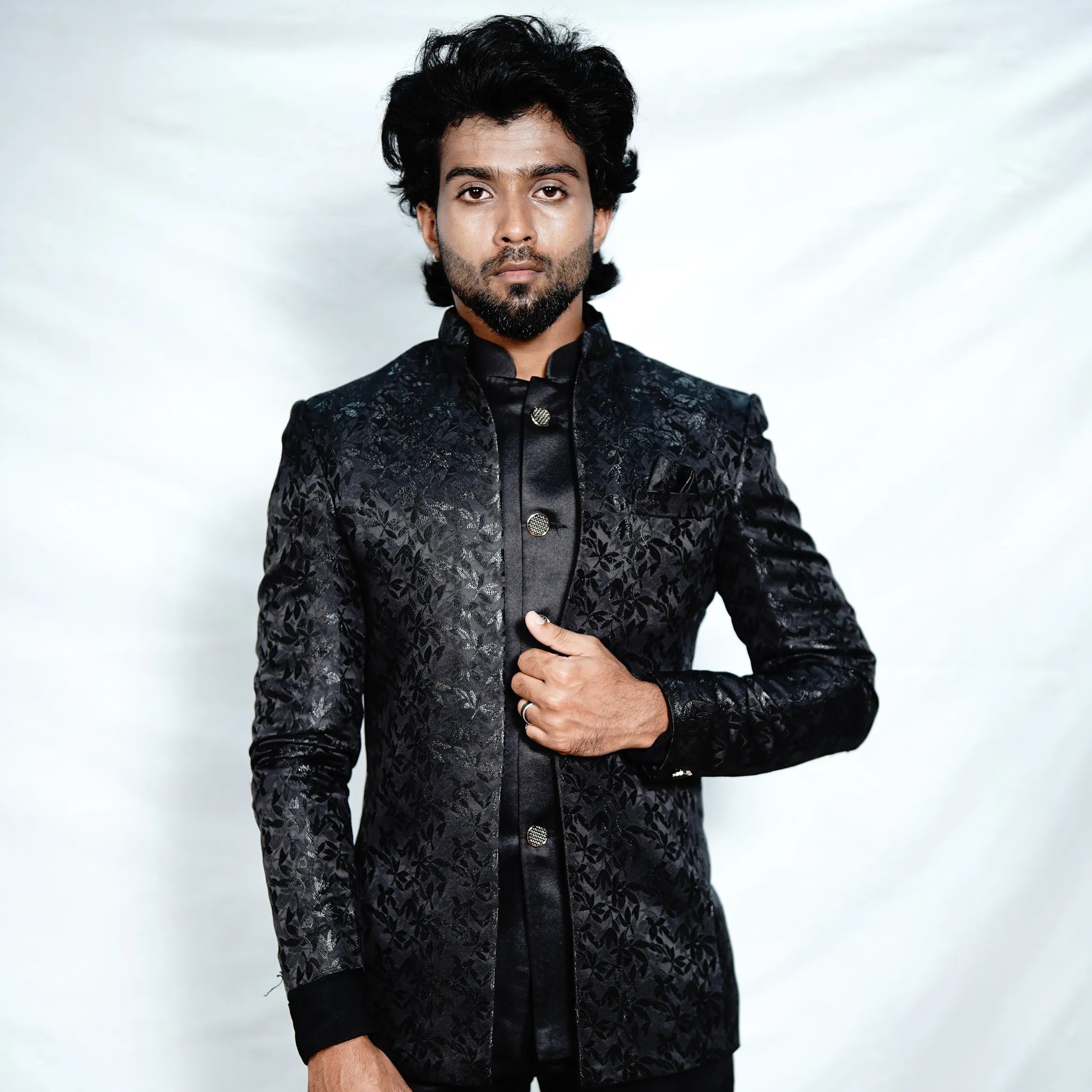 Black Wedding Designer Jodhpuri