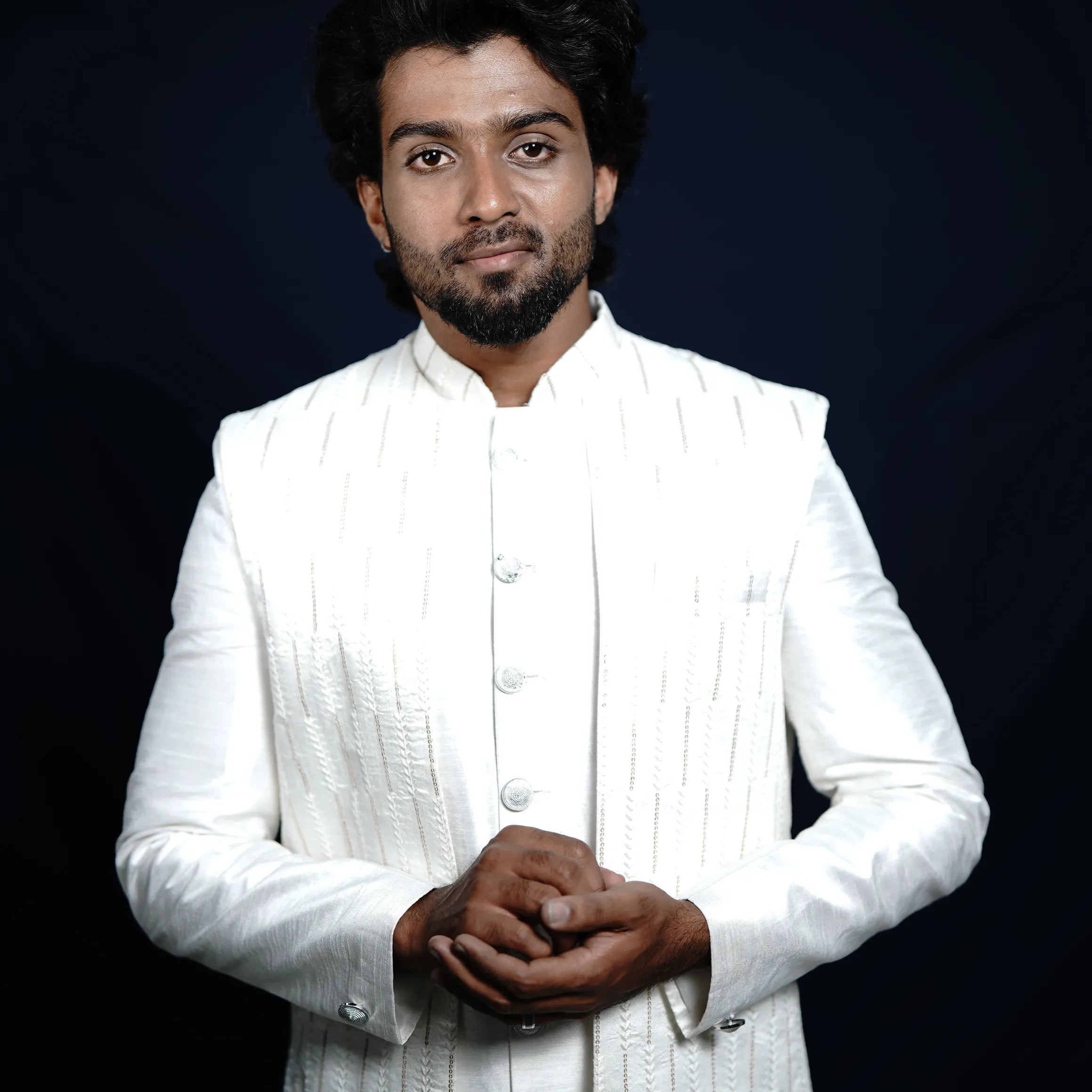 Classy White Indo-Western