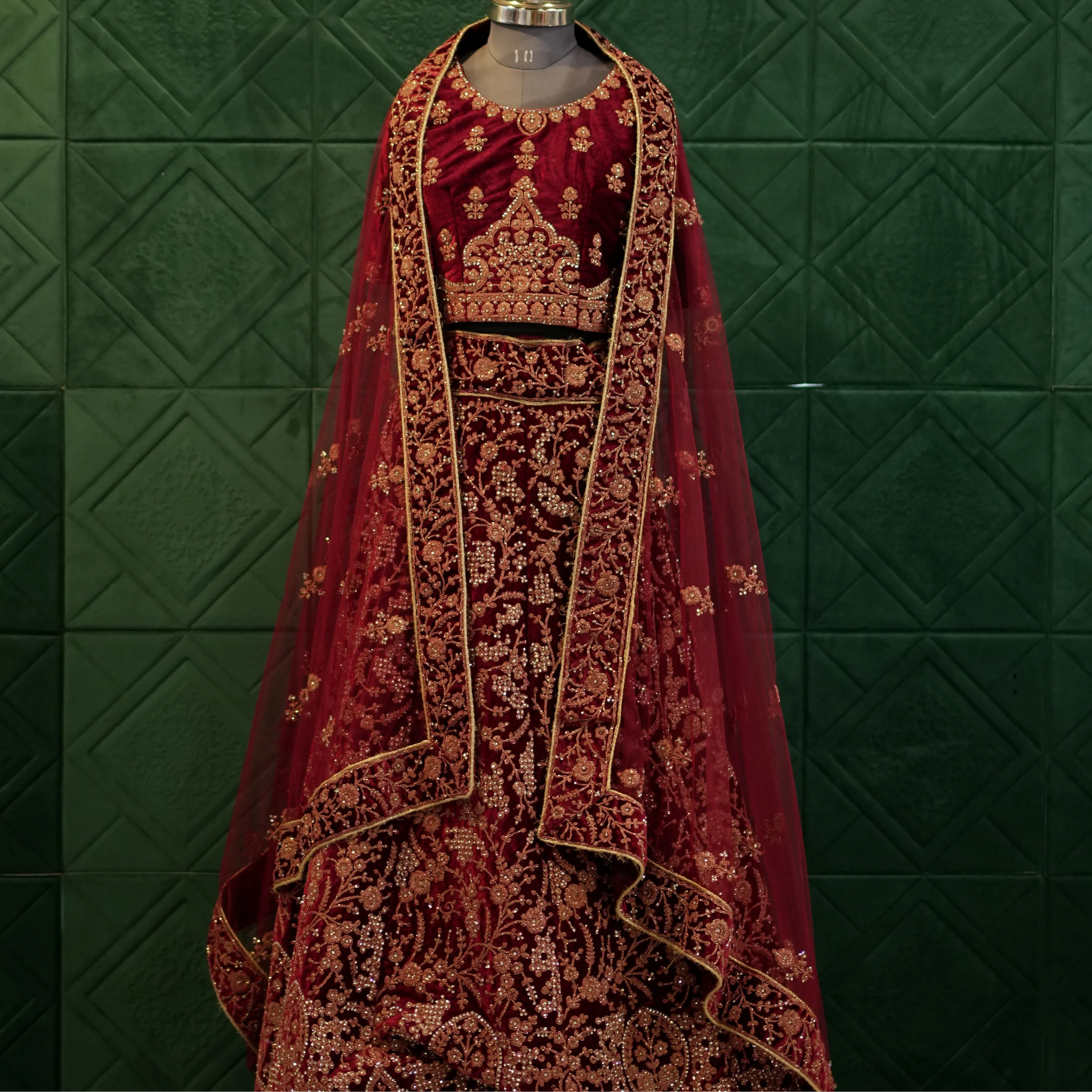 Traditional Red Bridal Lehenga