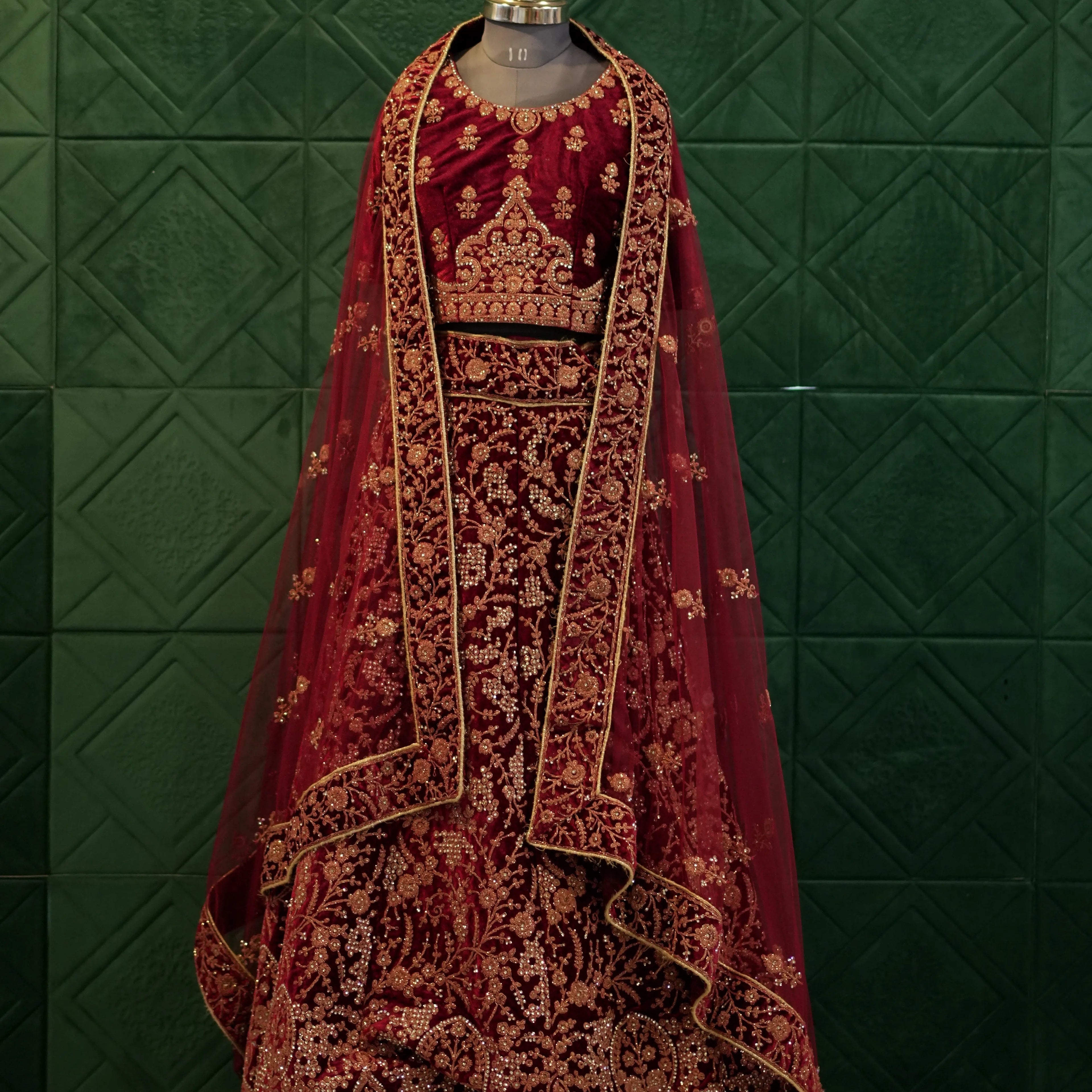 Traditional Red Bridal Lehenga