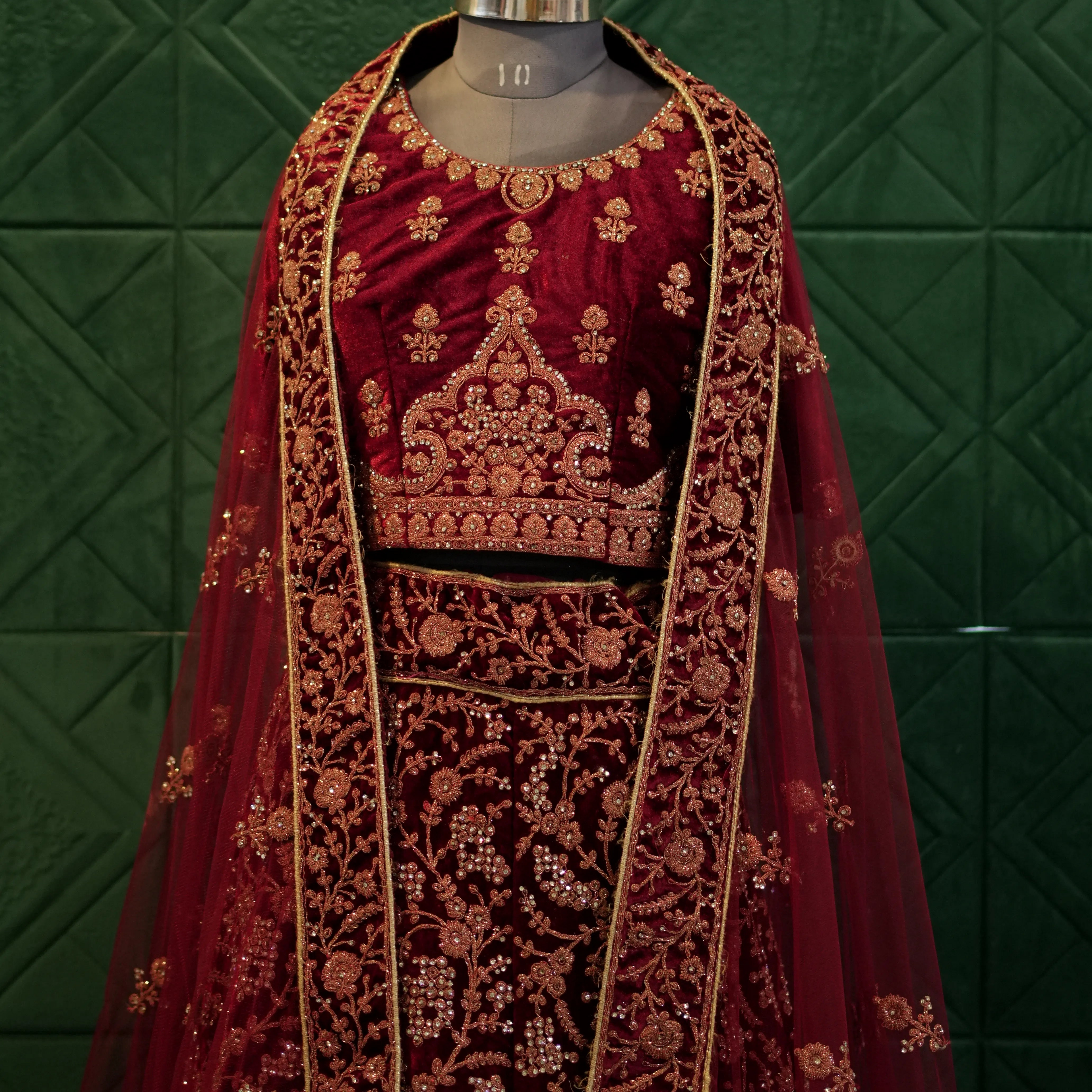 Traditional Red Bridal Lehenga