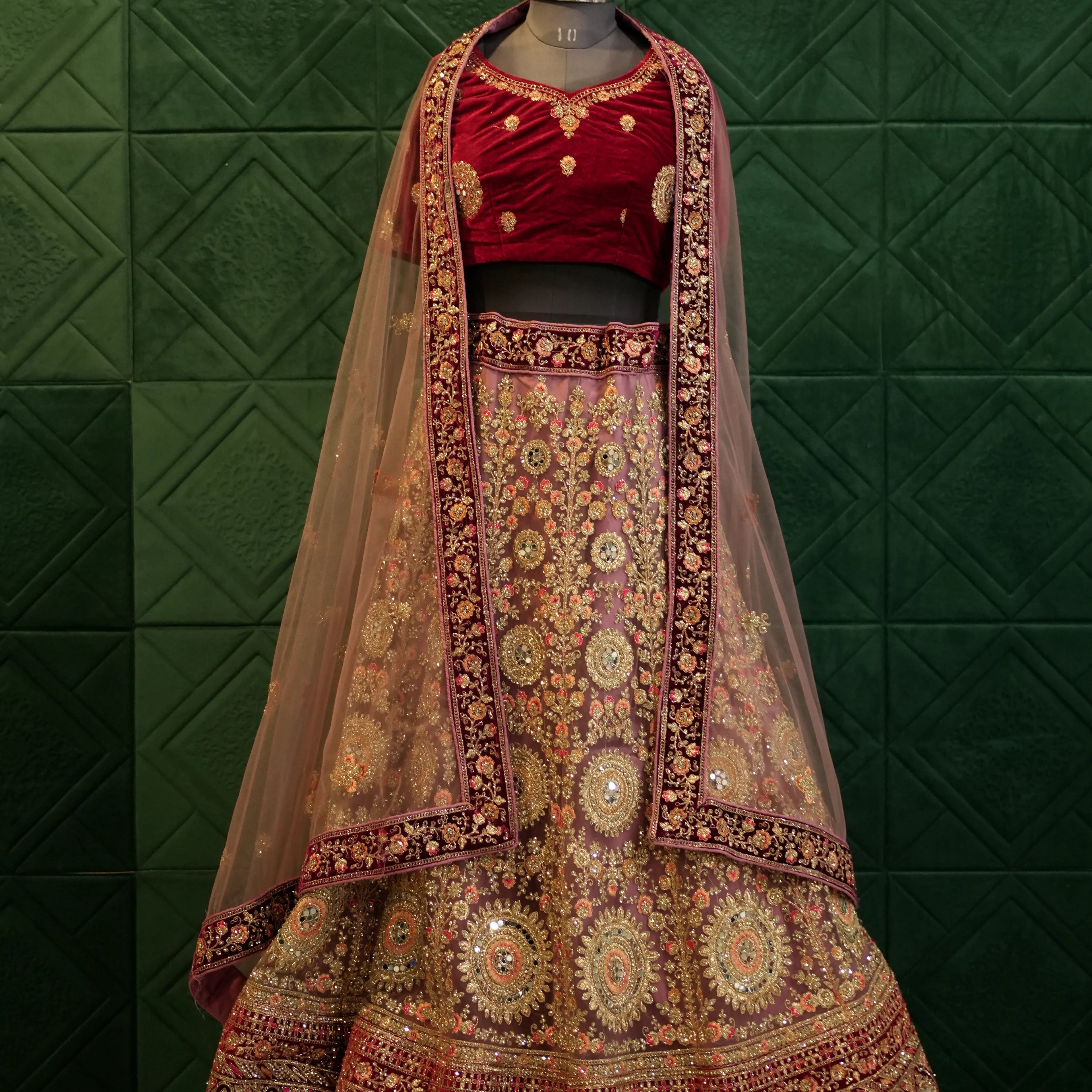 Royal Traditional Red Bridal Lehenga