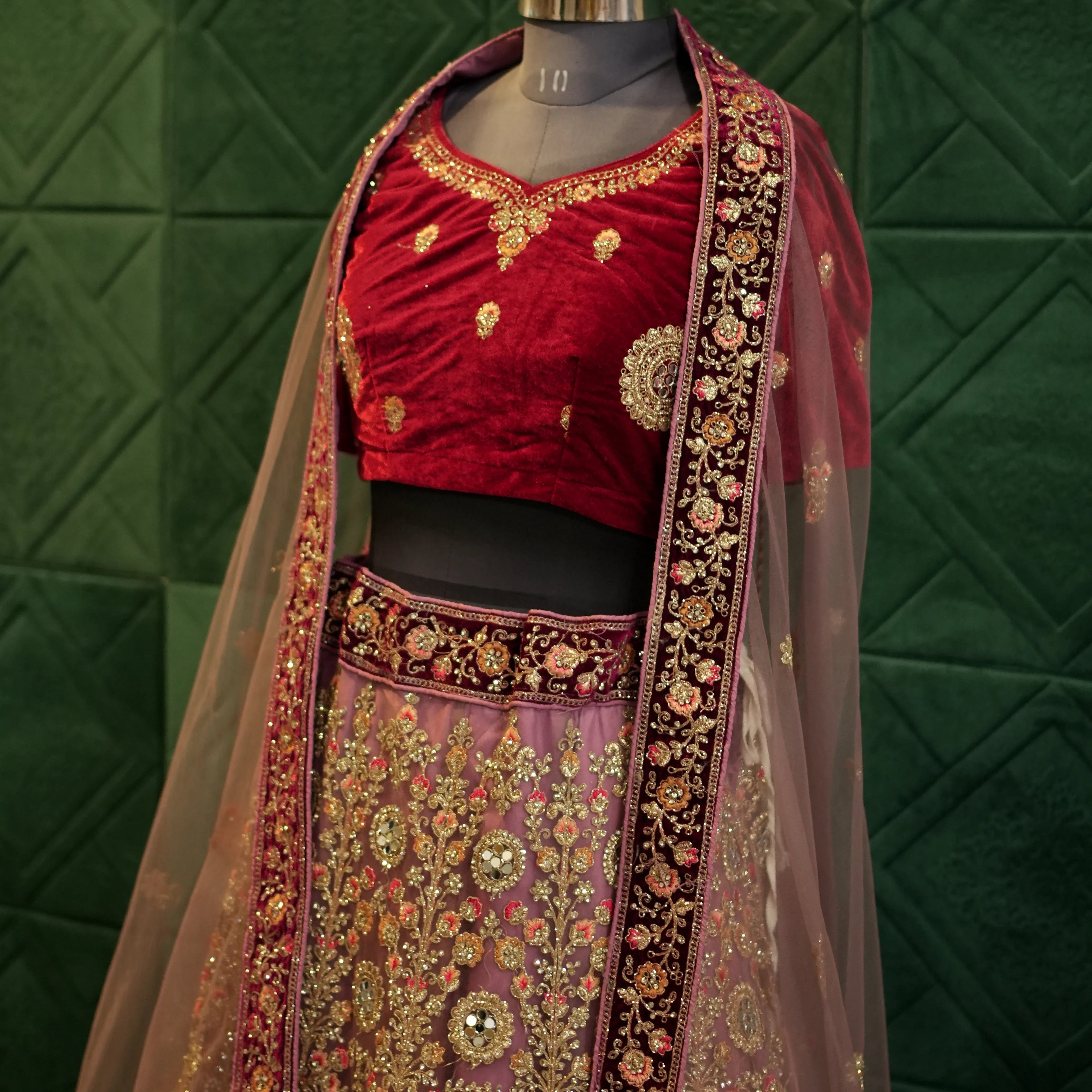 Royal Traditional Red Bridal Lehenga