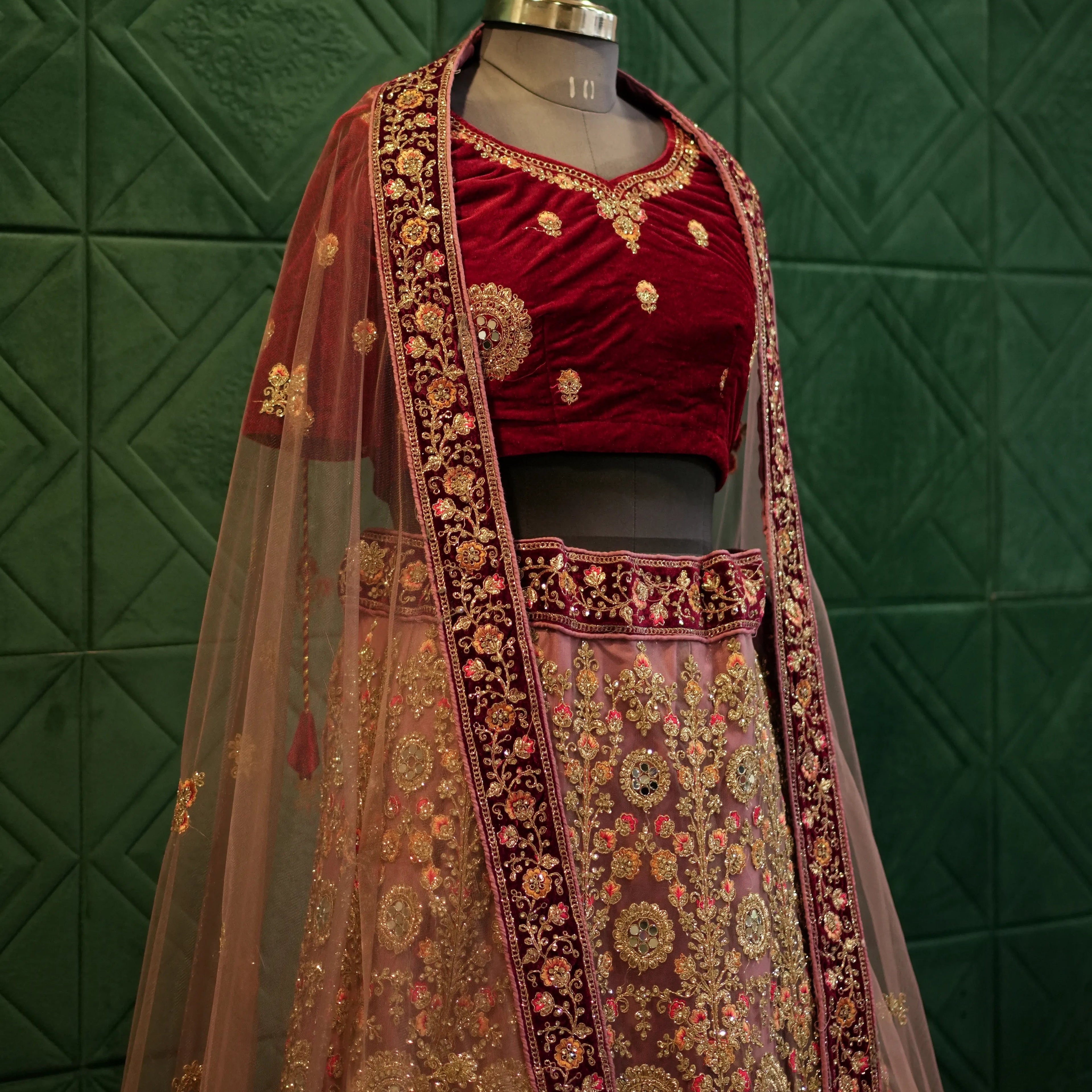Royal Traditional Red Bridal Lehenga