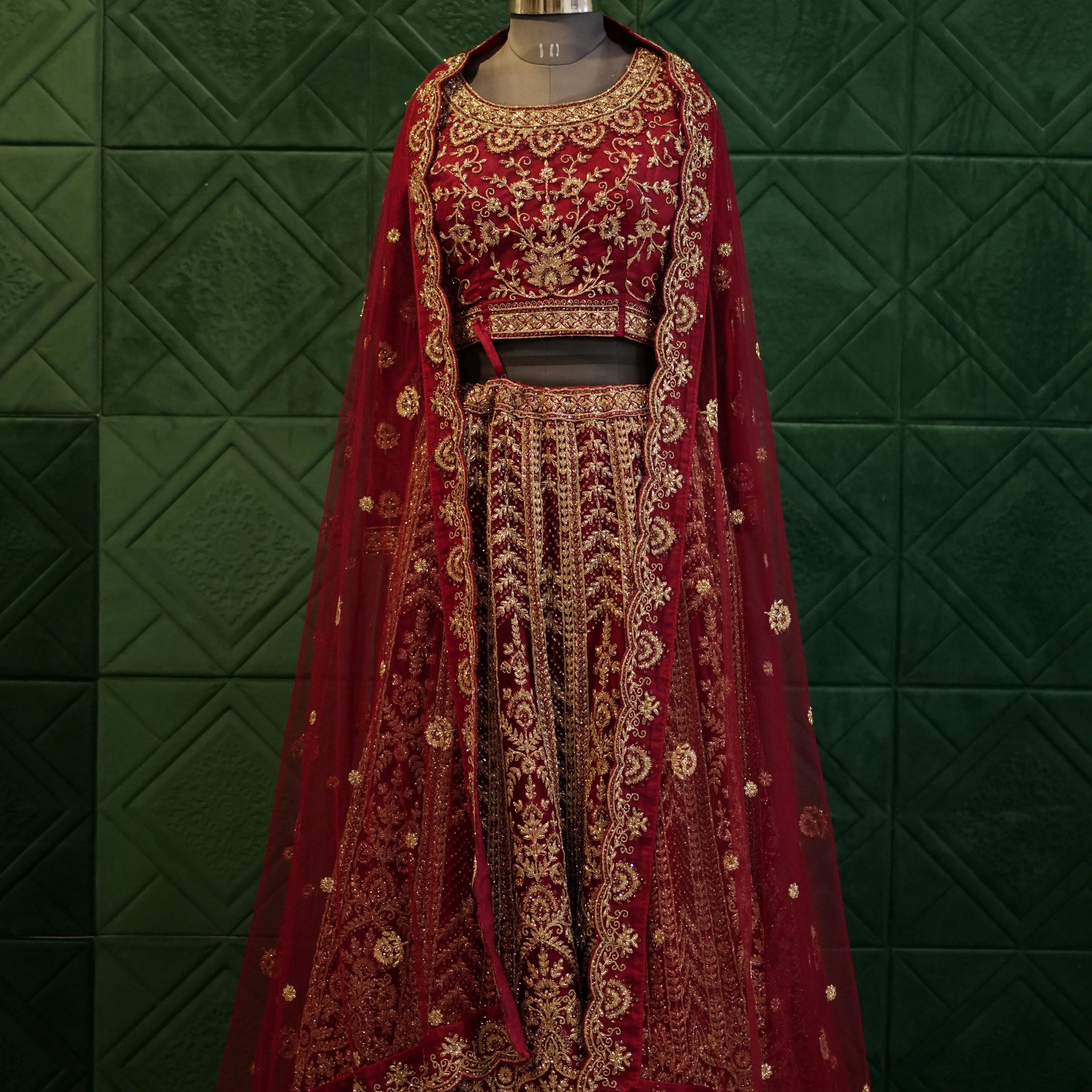 Royal Red Wedding Lehenga