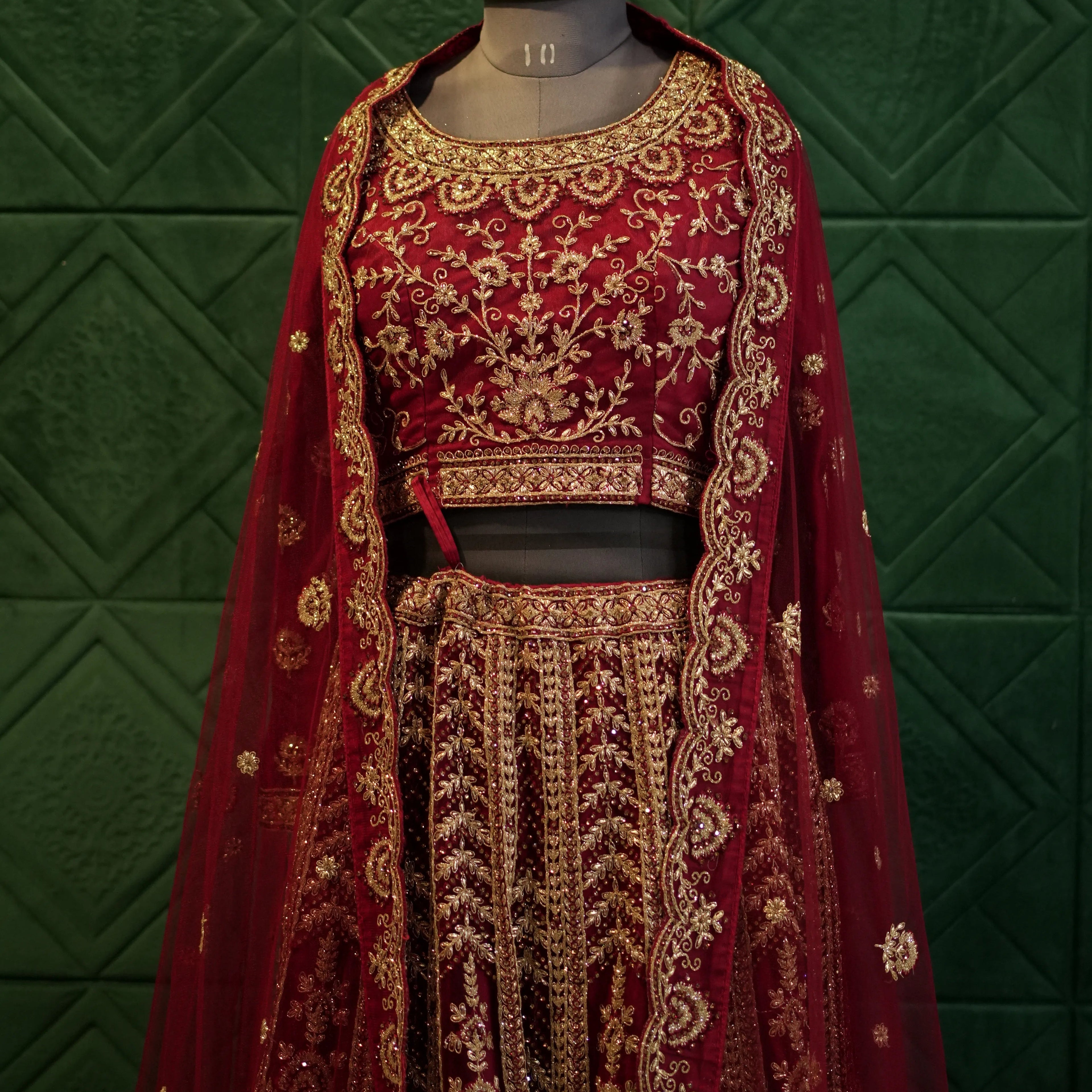 Royal Red Wedding Lehenga