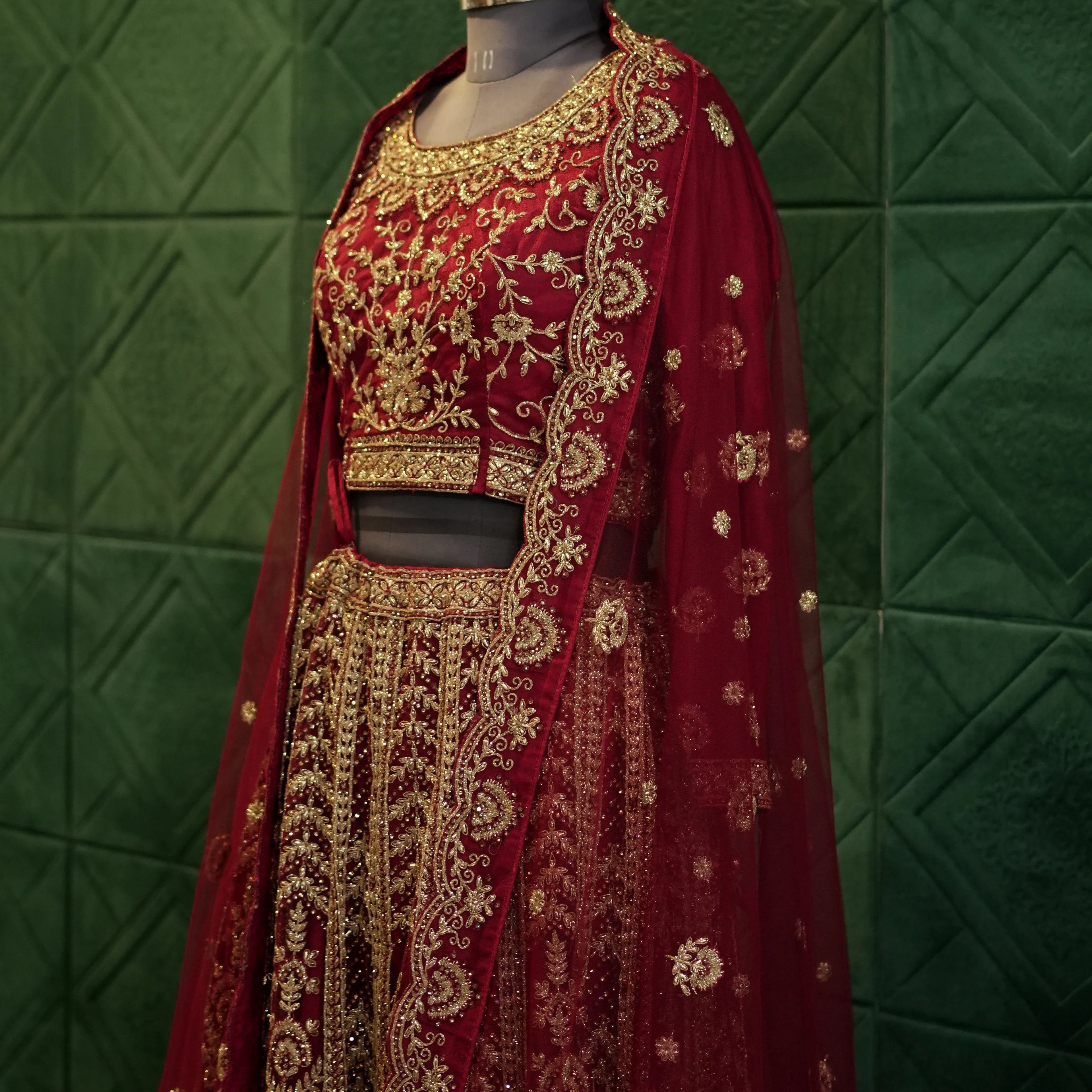 Royal Red Wedding Lehenga