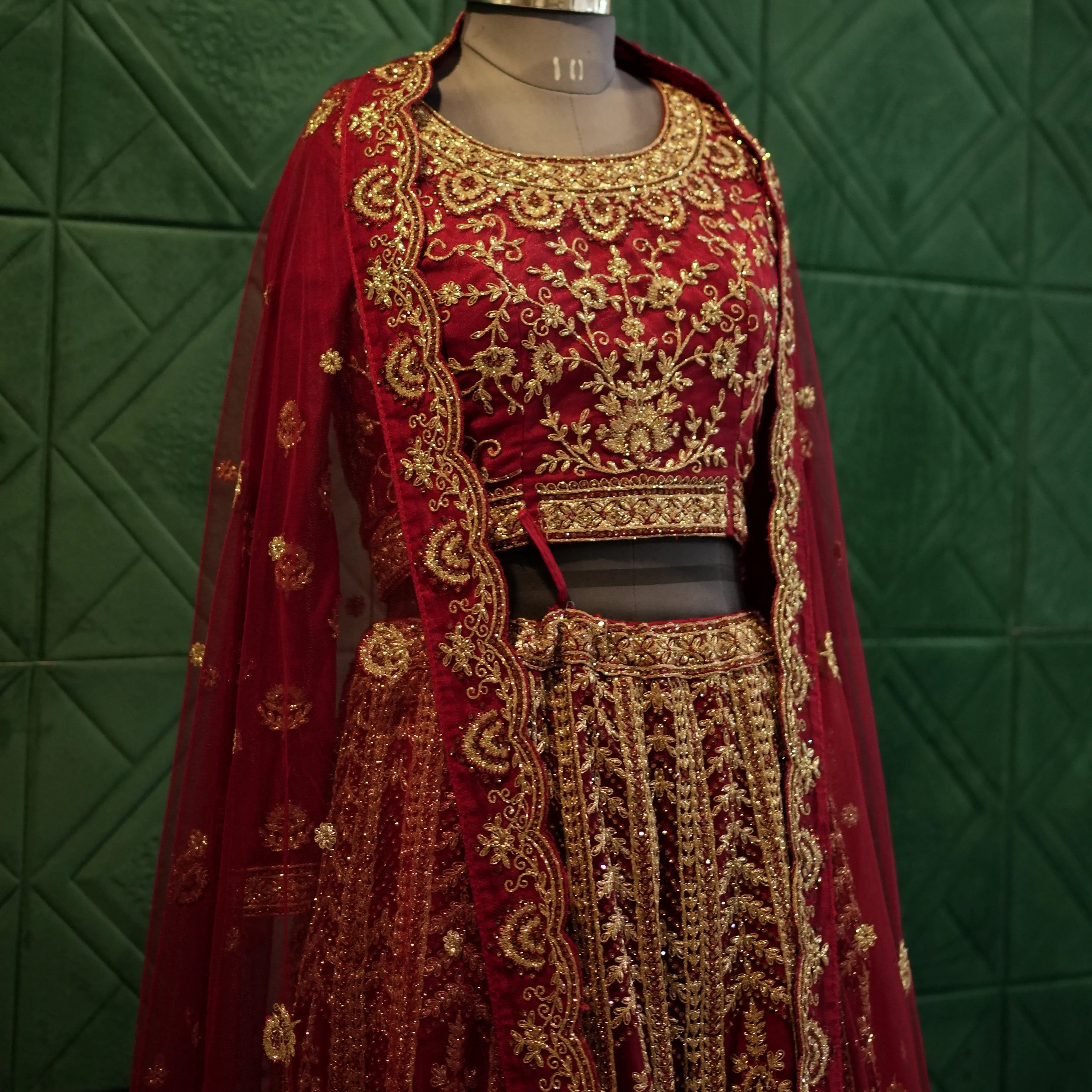 Royal Red Wedding Lehenga