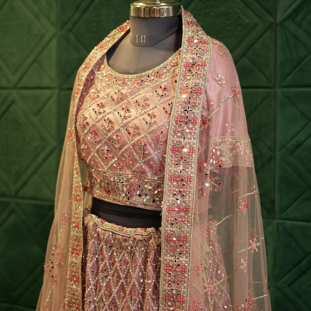 Peach Bridal Lehenga