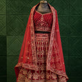 Traditional Red Bridal Lehenga