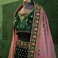 Emerald Green Bridal Lehenga