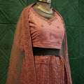 Elegant  Rose Bridal Lehenga
