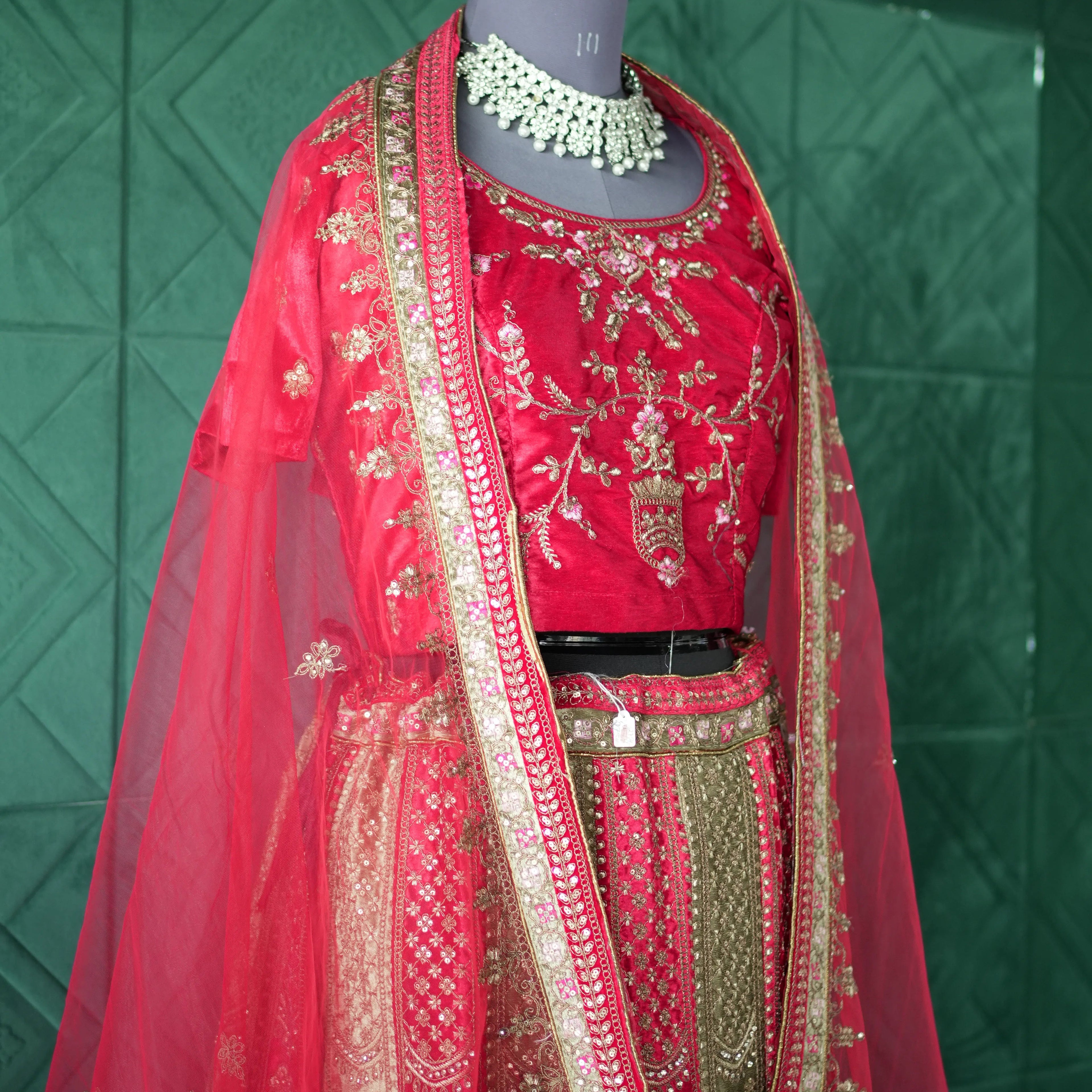 Red Bridal Lehenga