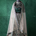 Emerald Green Bridal Lehenga
