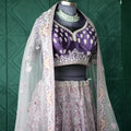 Purple Bridal Lehenga