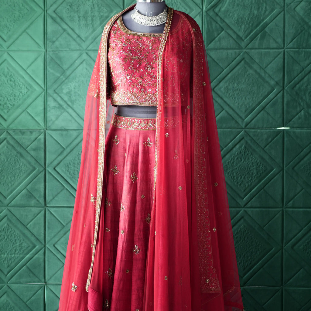Red Bridal Lehenga