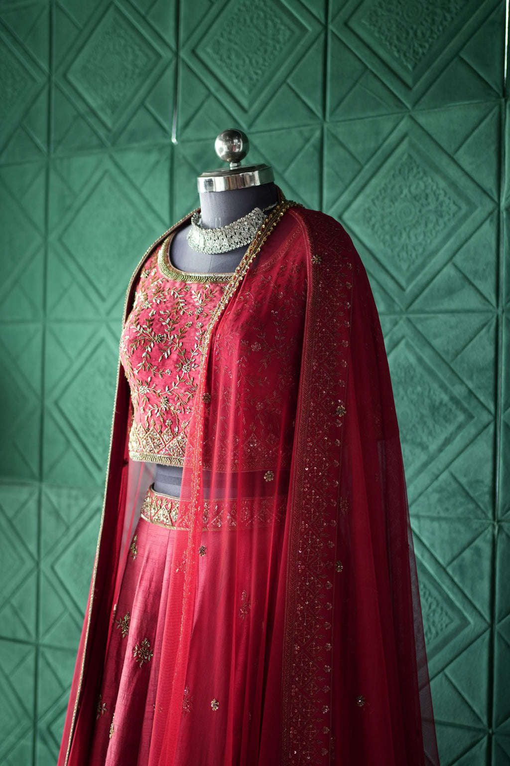 Red Bridal Lehenga