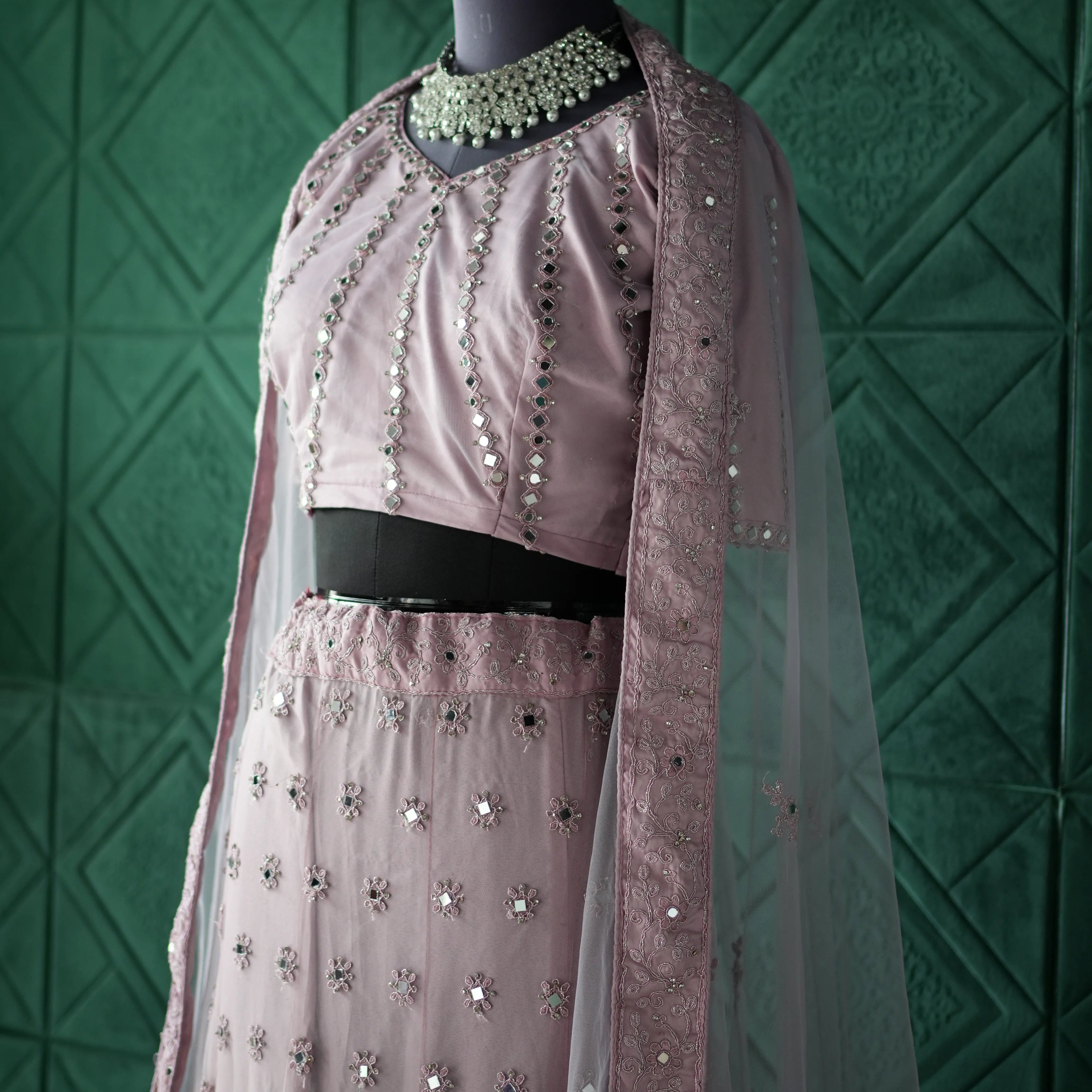 Light Pink Bridal Lehenga