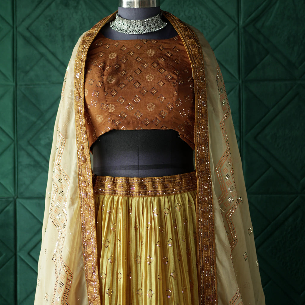 Golden Yellow Lehenga