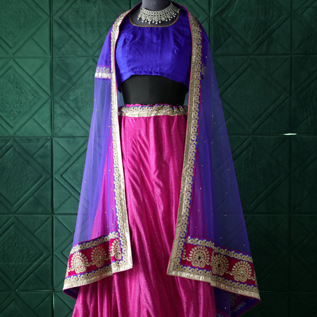 Violet & Pink Designer Lehenga