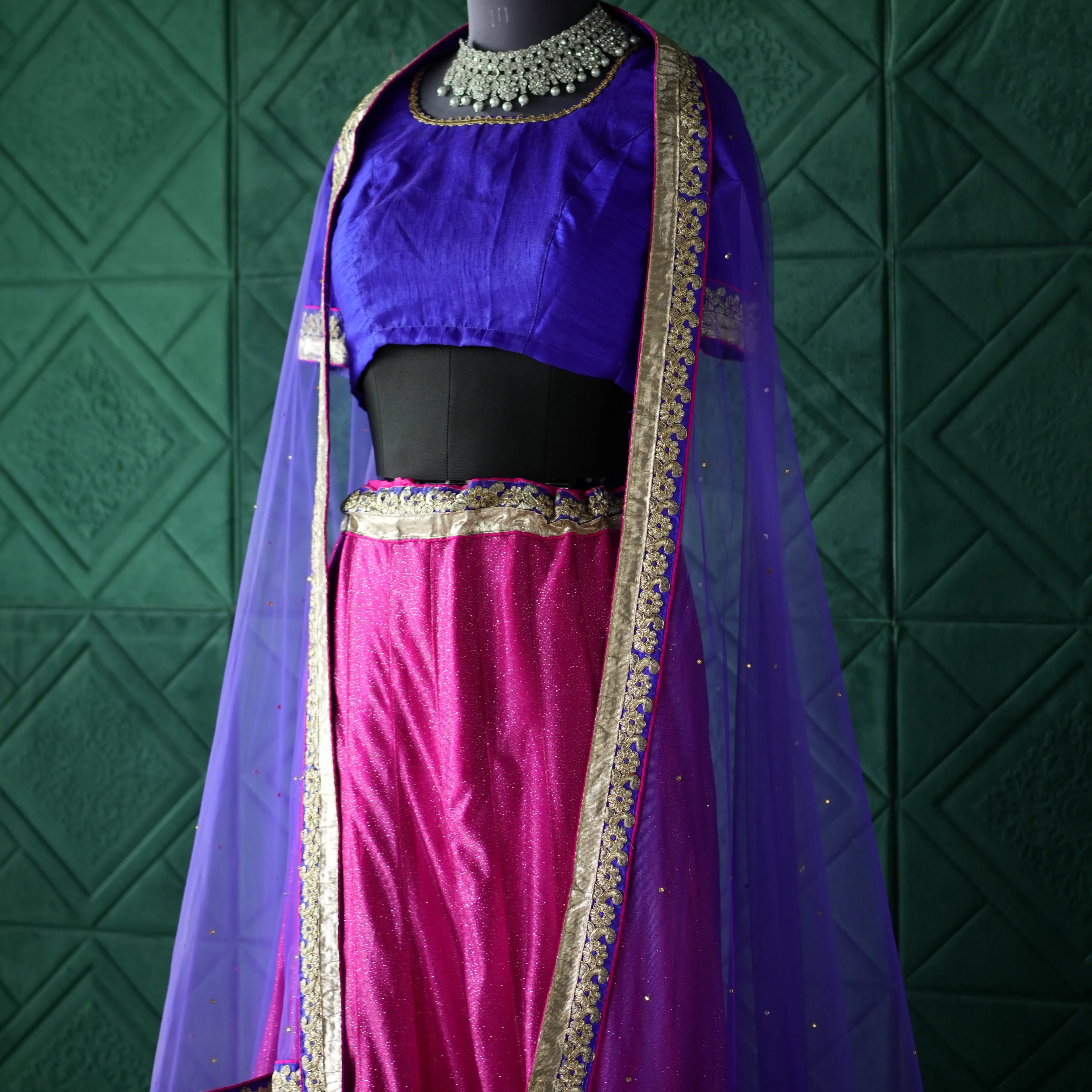 Violet & Pink Designer Lehenga