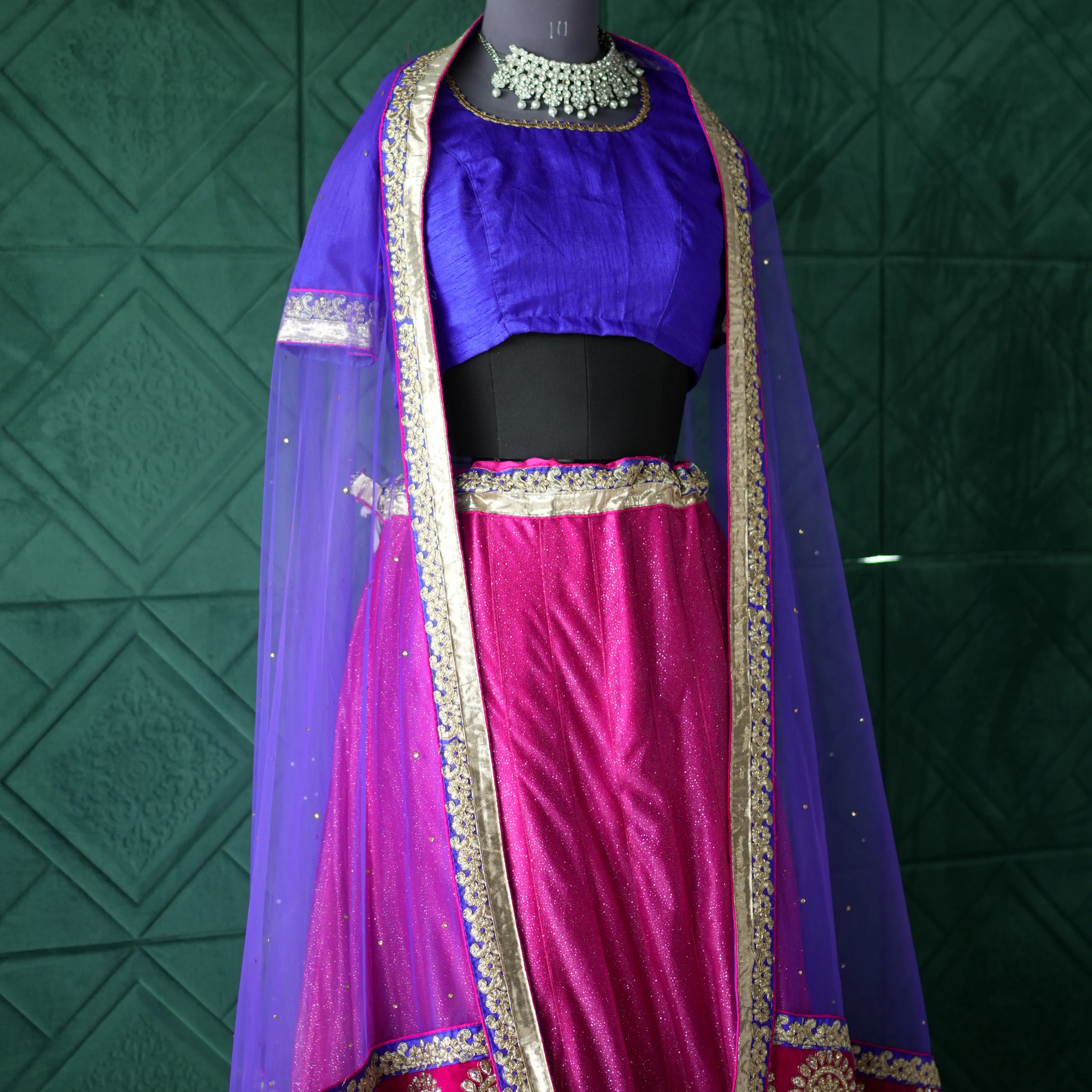 Violet & Pink Designer Lehenga