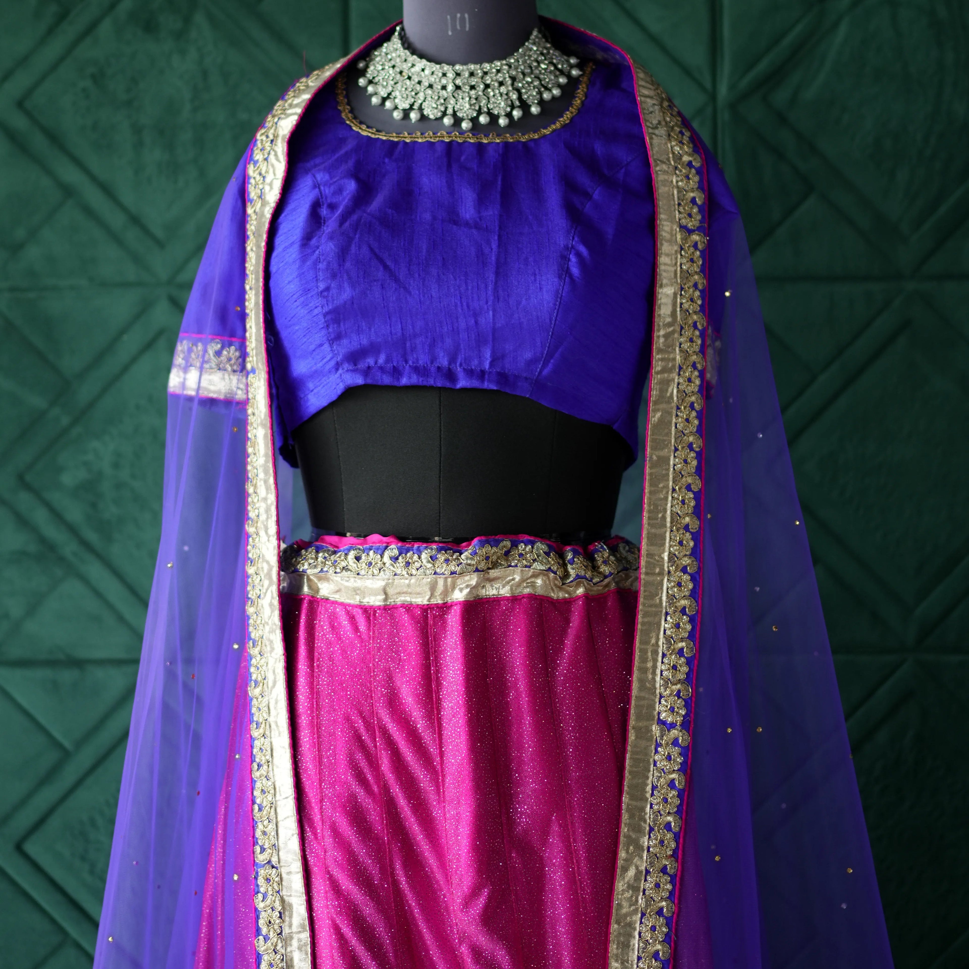 Violet & Pink Designer Lehenga