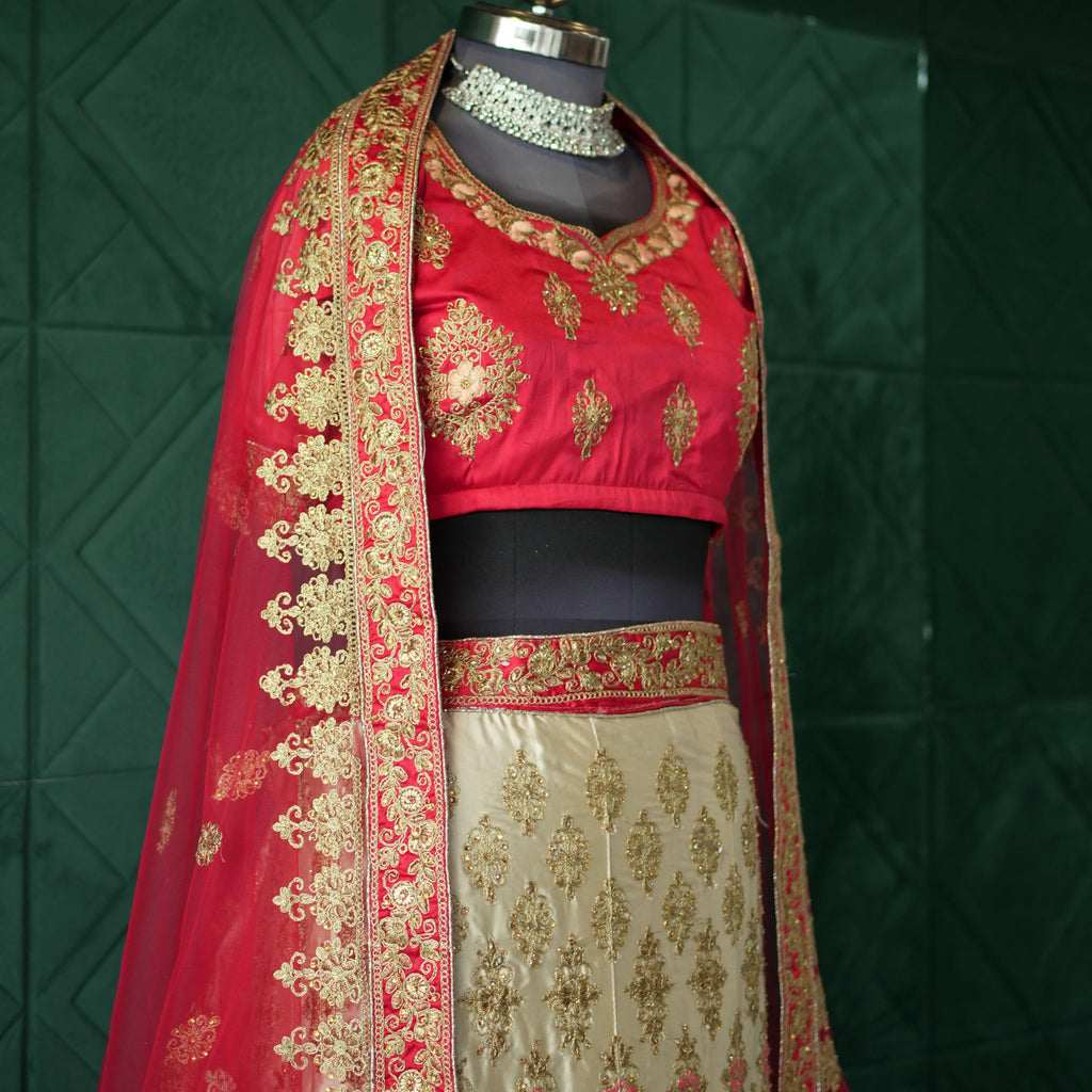 Red & Gold Bridal Lehenga