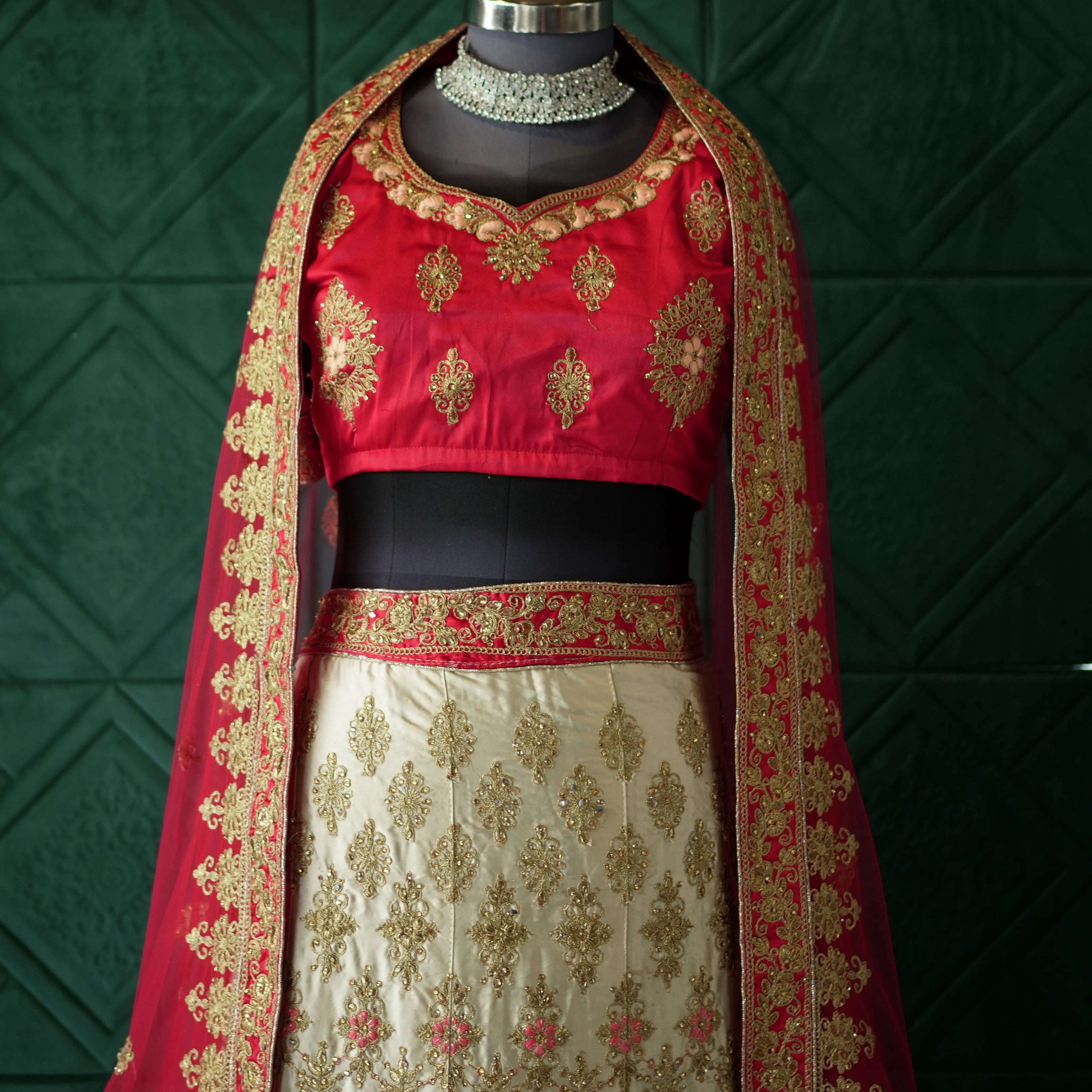 Red & Gold Bridal Lehenga